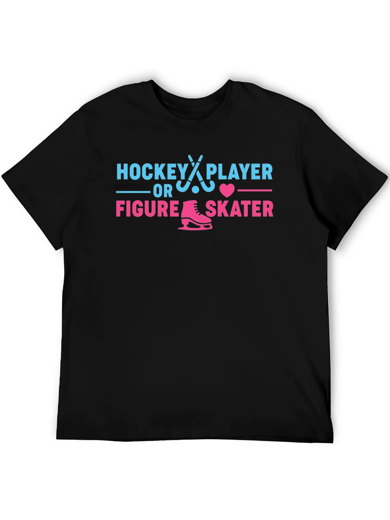 Hockey Player or Figure Skater Gender Reveal T-Shirt
