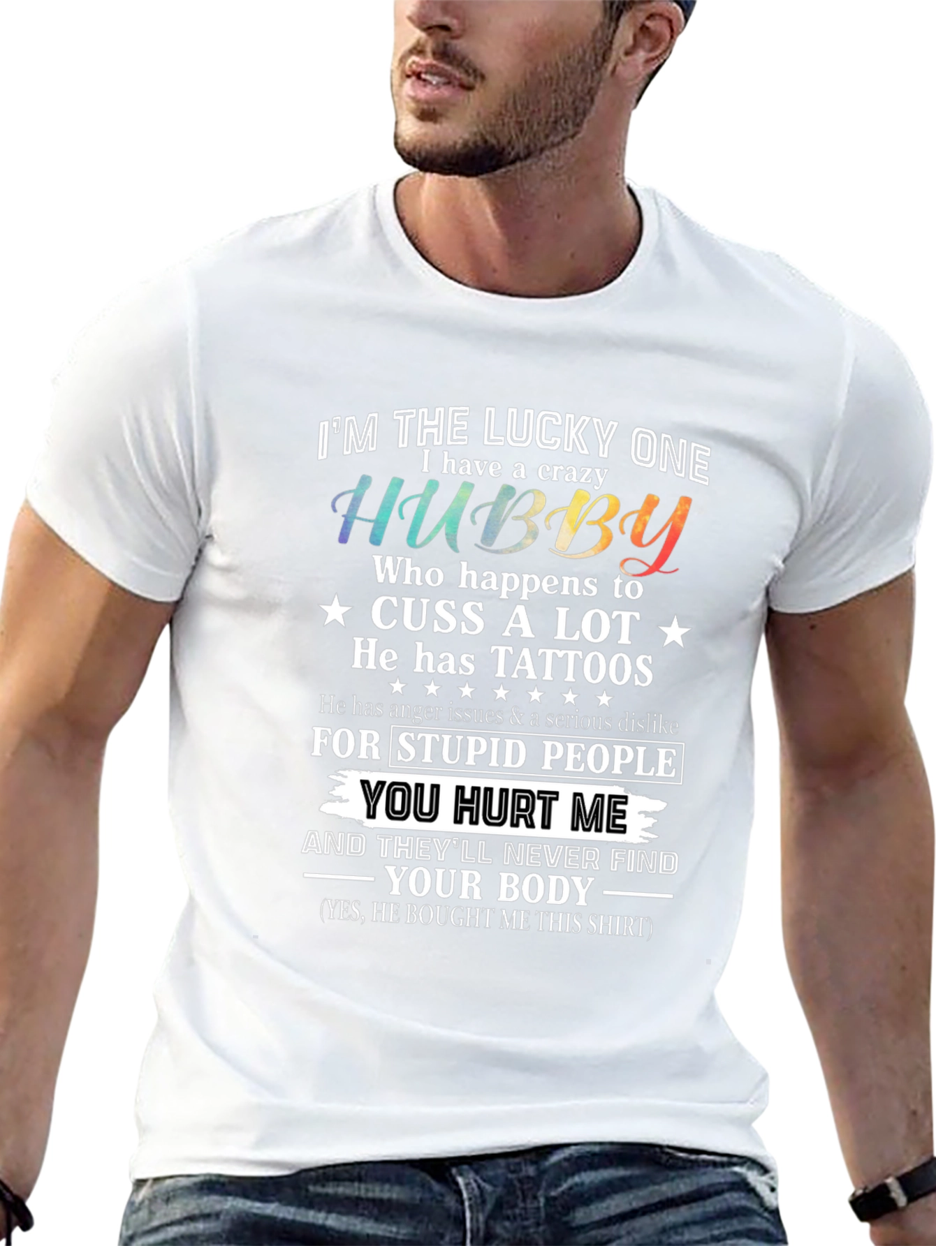 Crazy Hubby Graphic Tee - Husband Gift
