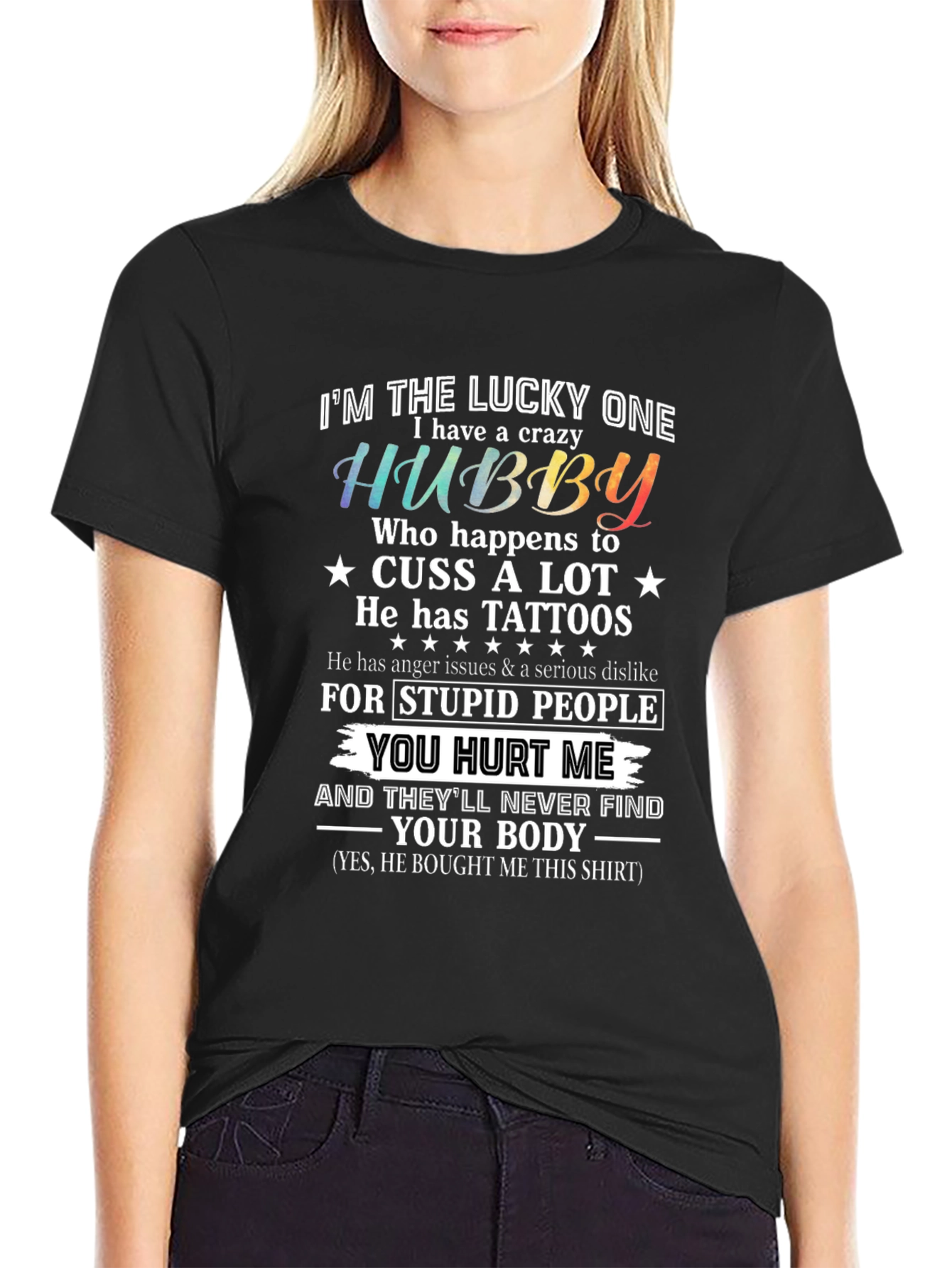 Crazy Hubby Graphic Tee - Husband Gift