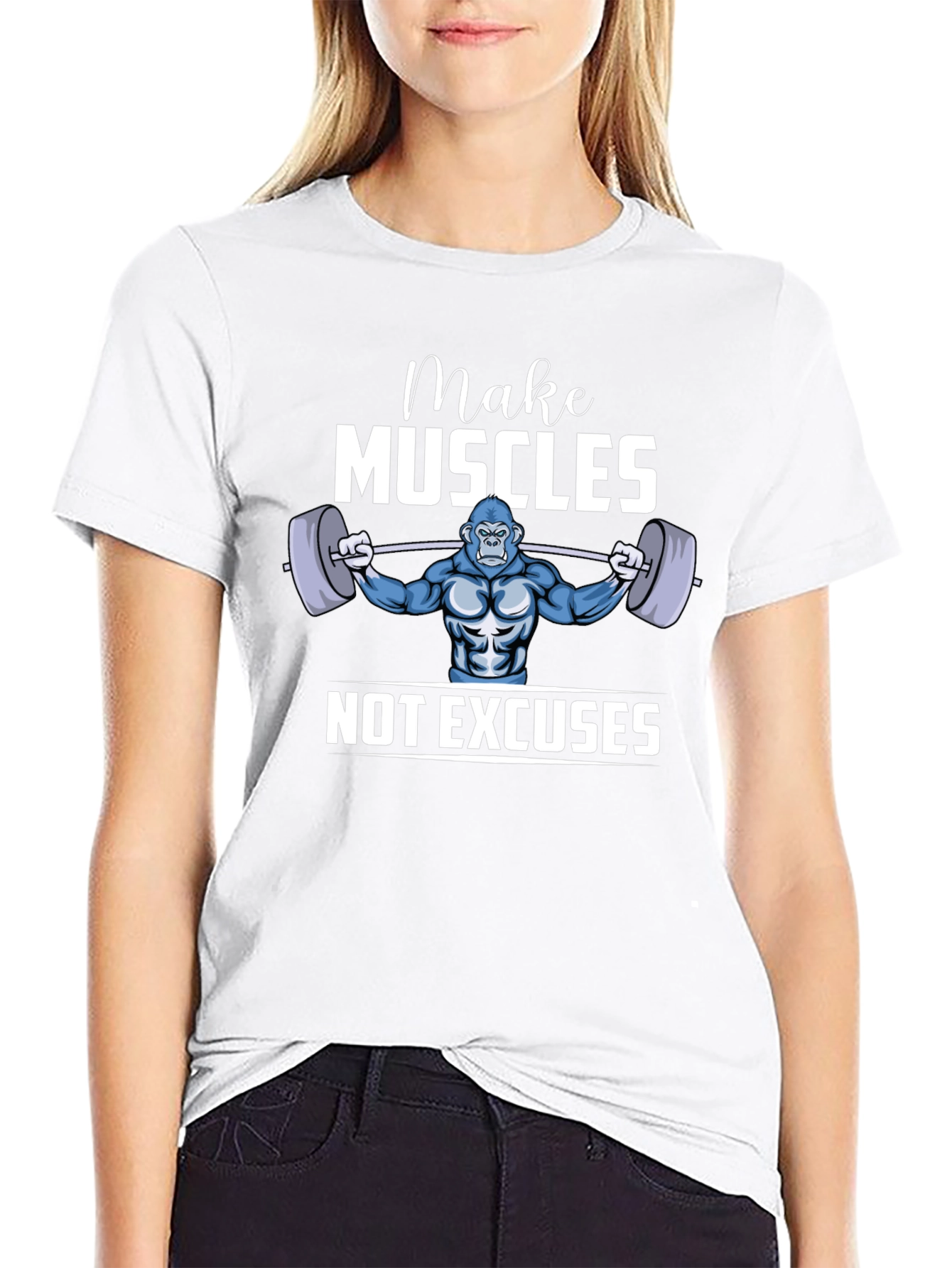 Make Muscles T-Shirt - Gorilla Gym Motivation