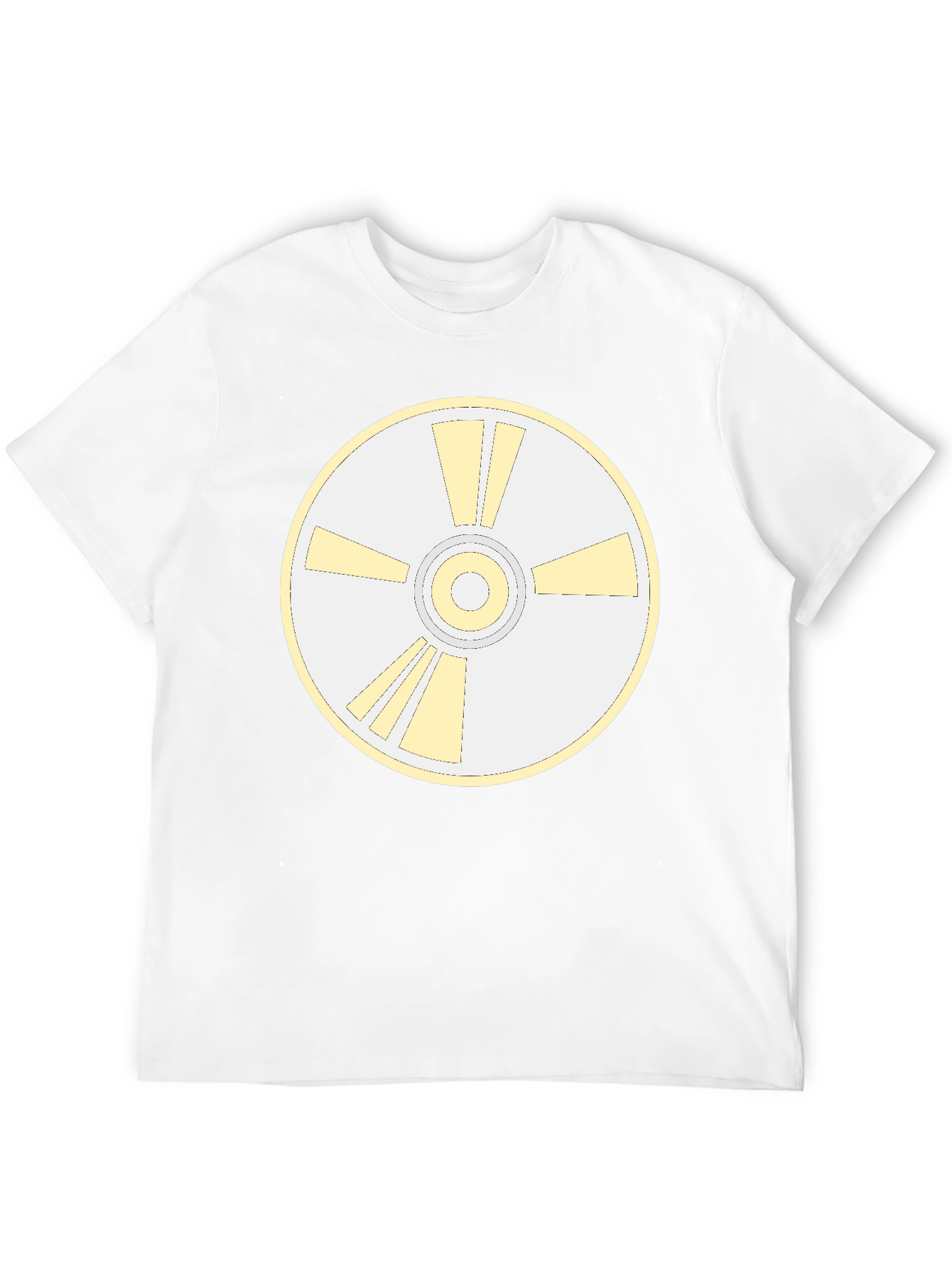 Retro Disc Graphic Tee - Black