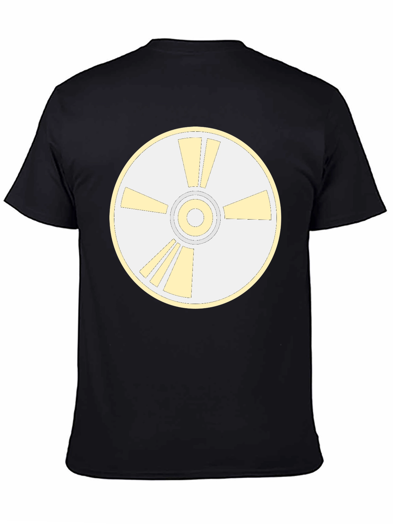 Retro Disc Graphic Tee - Black