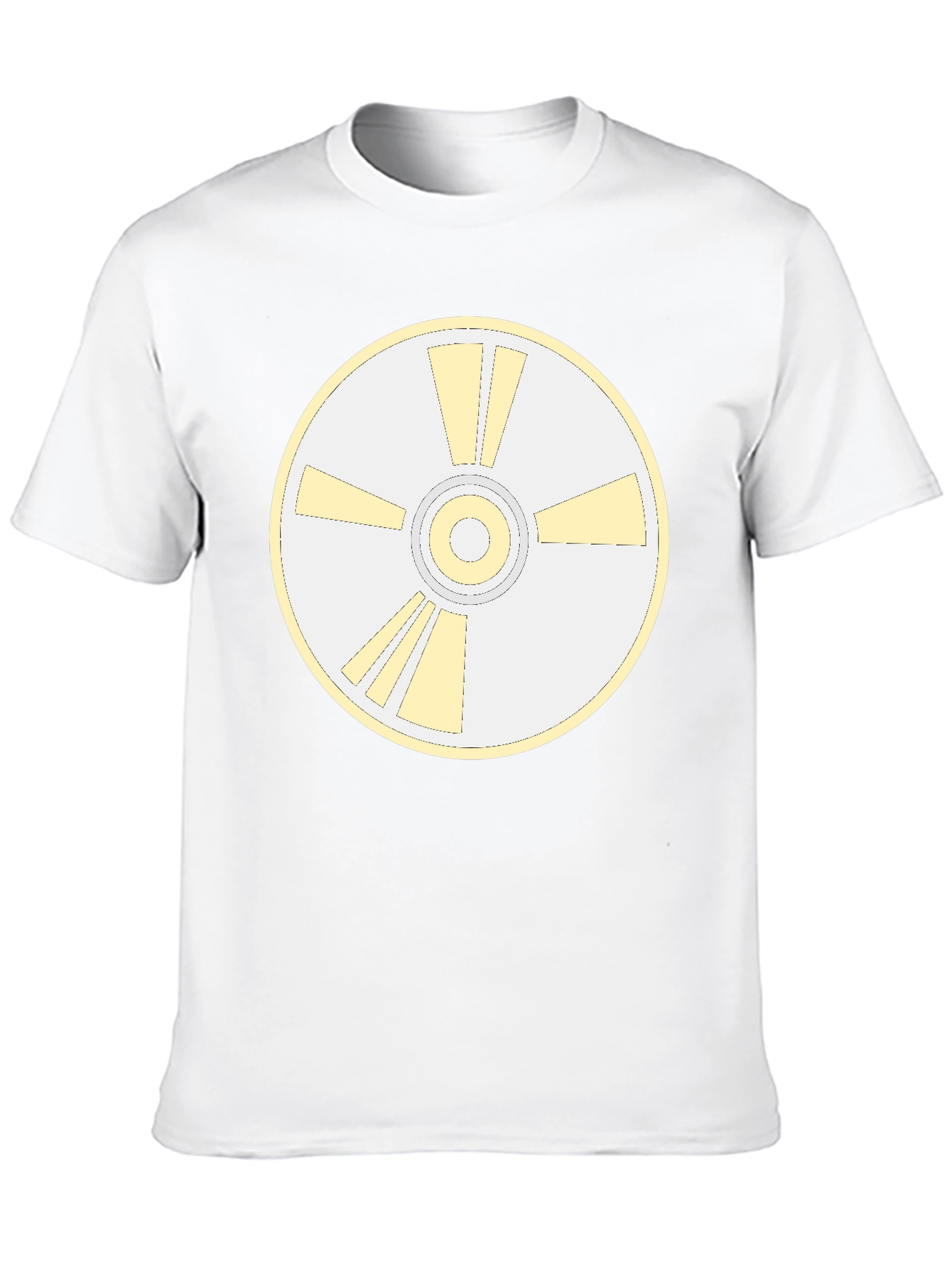 Retro Disc Graphic Tee - Black