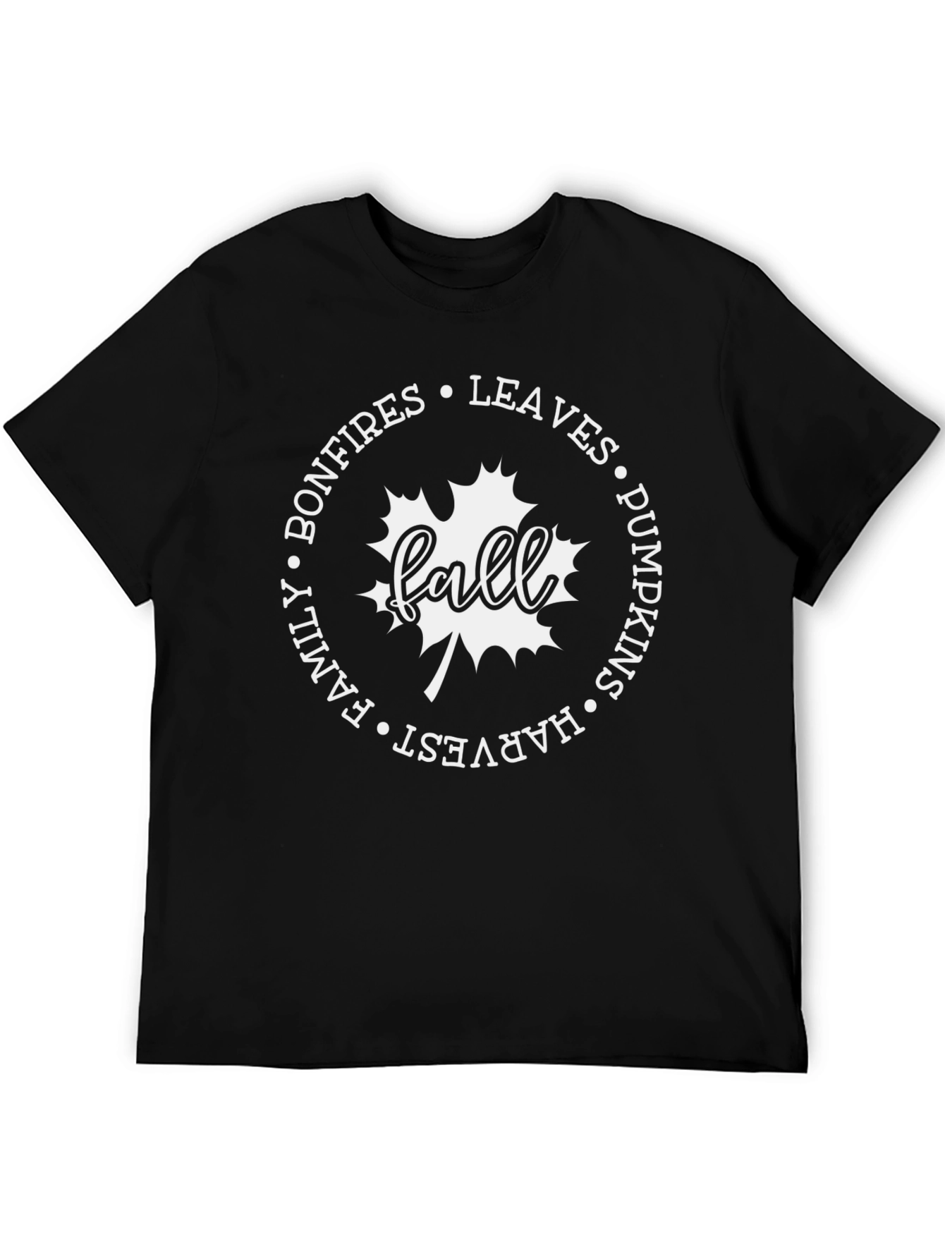 Fall Bonfires Leaves T-Shirt - Harvest Season