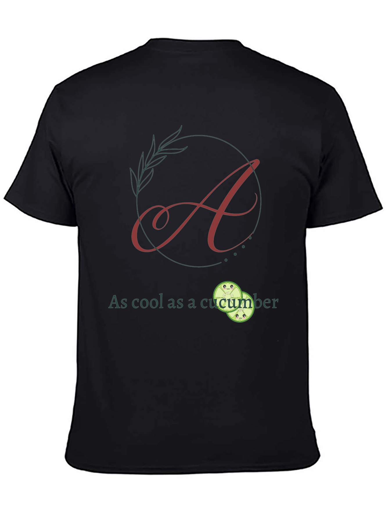 Cool as a Cucumber Black Graphic Tee