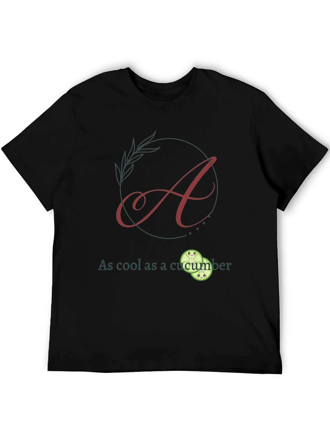 Cool as a Cucumber Black Graphic Tee