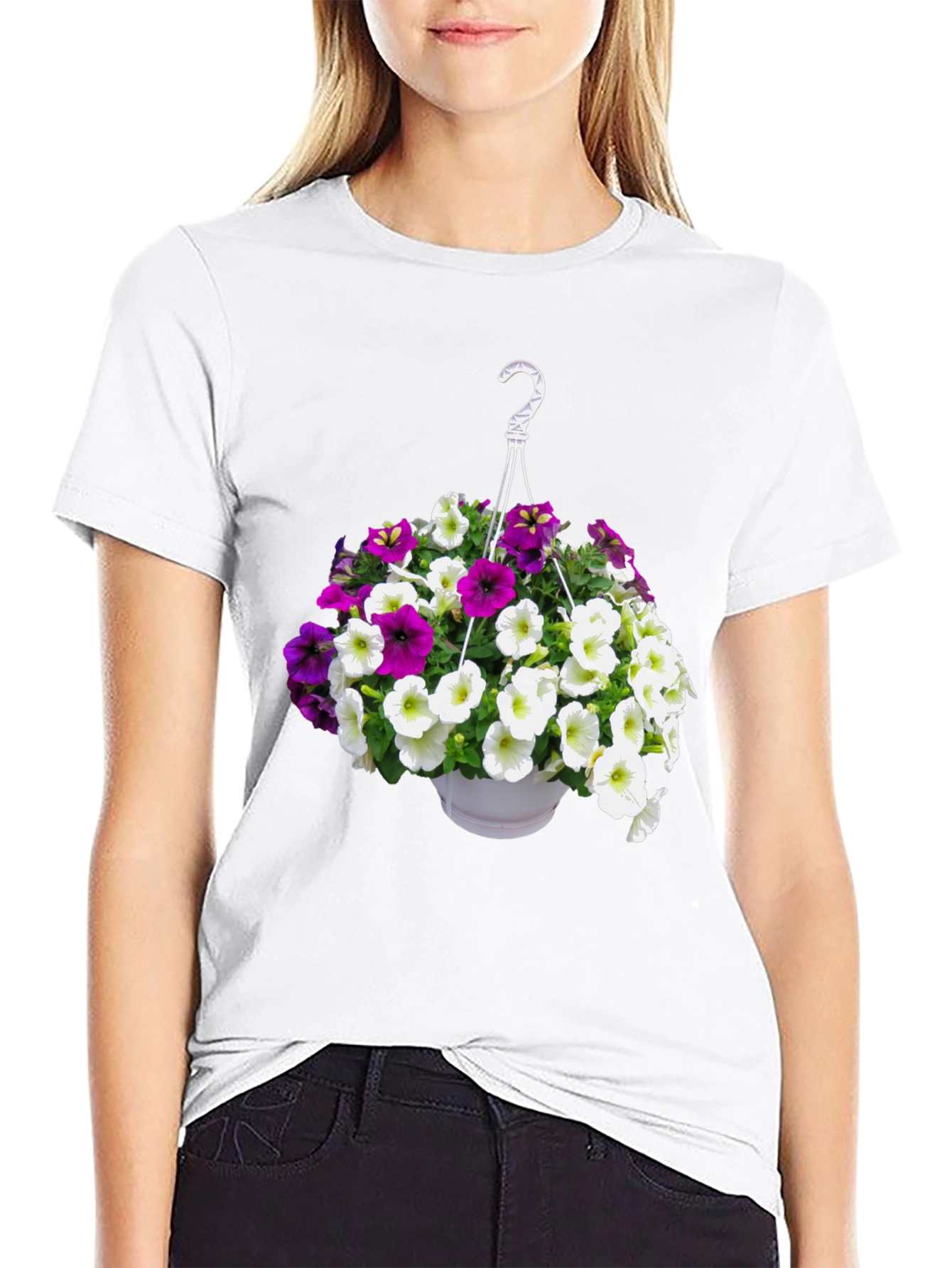 Floral Hanging Basket Graphic Tee