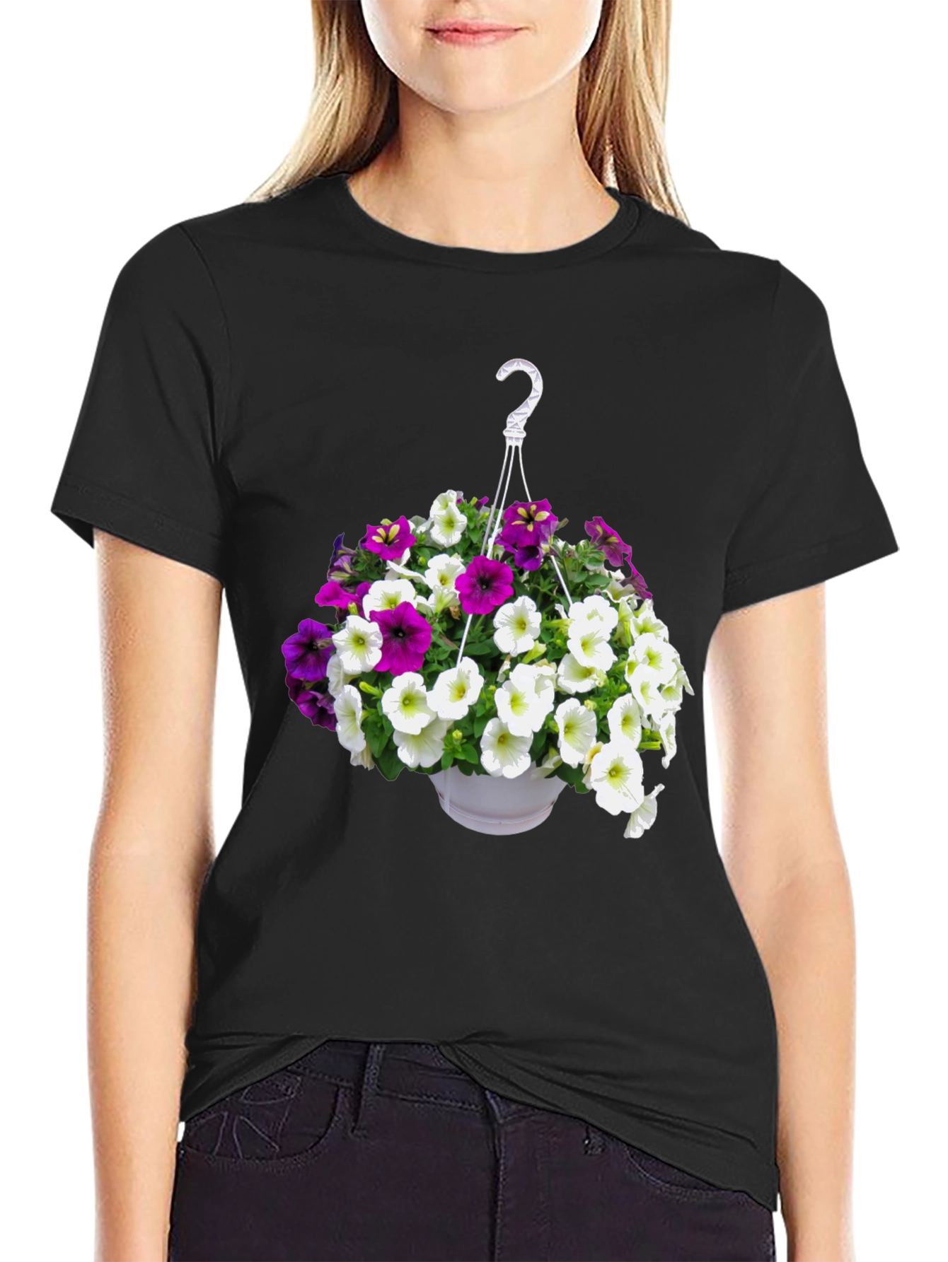 Floral Hanging Basket Graphic Tee