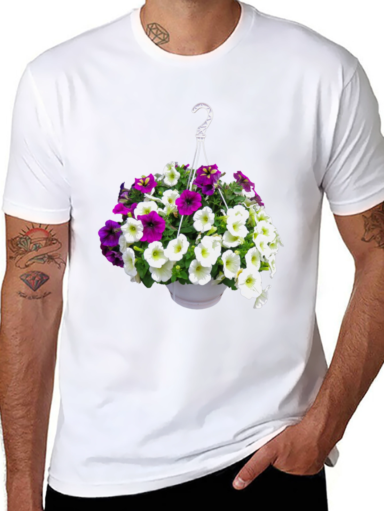 Floral Hanging Basket Graphic Tee
