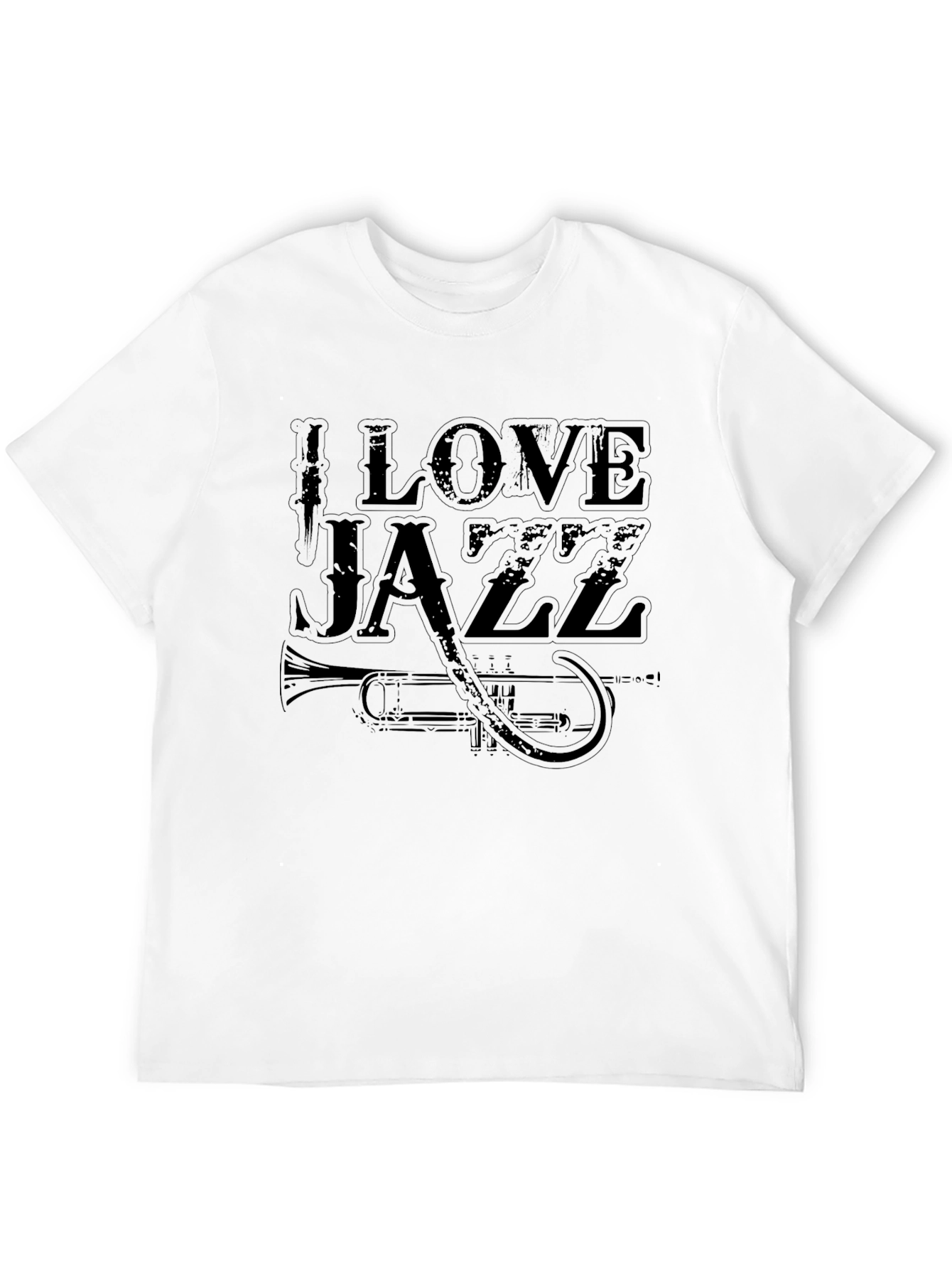 I Love Jazz Graphic T-Shirt - Black