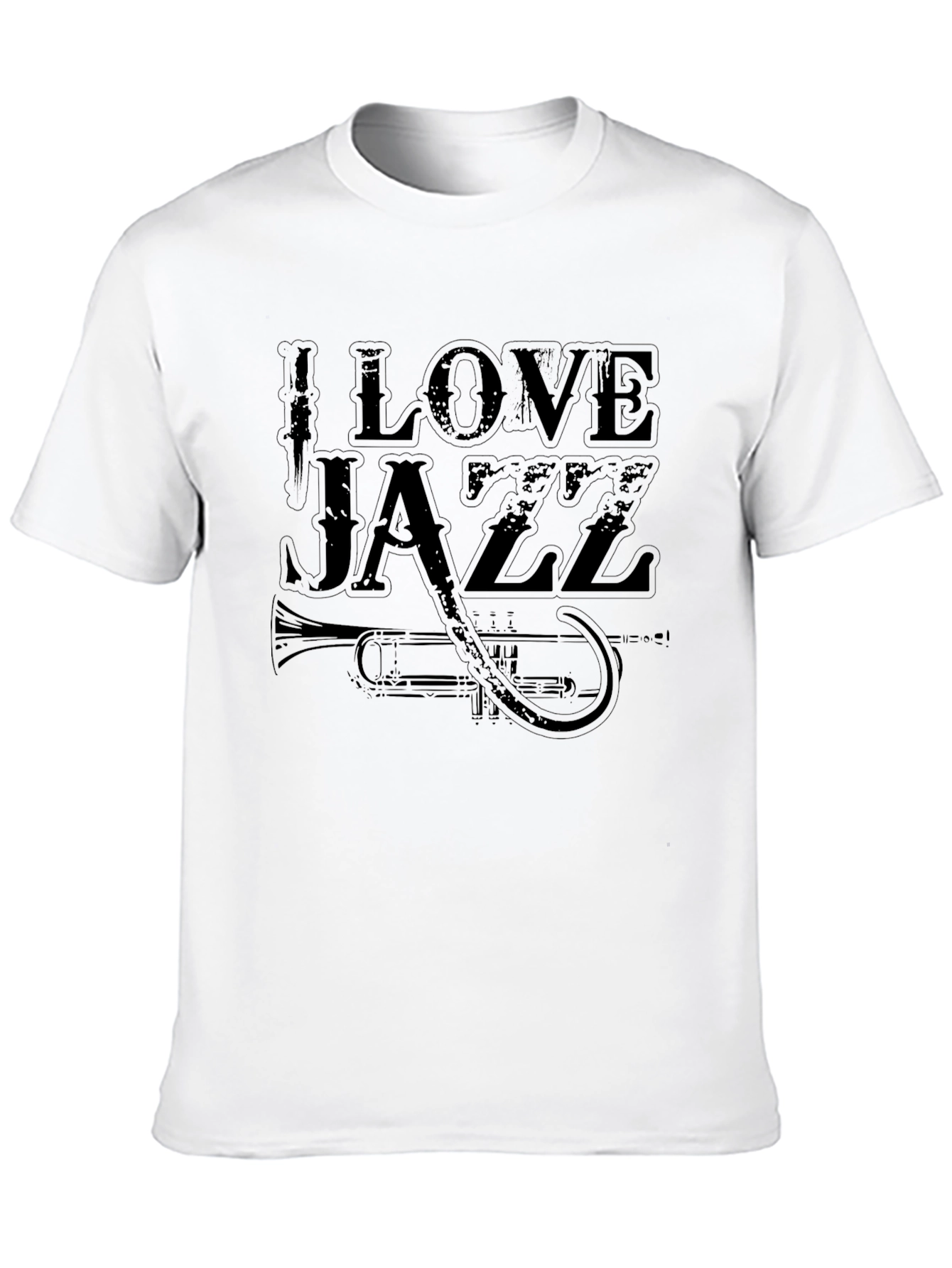 I Love Jazz Graphic T-Shirt - Black