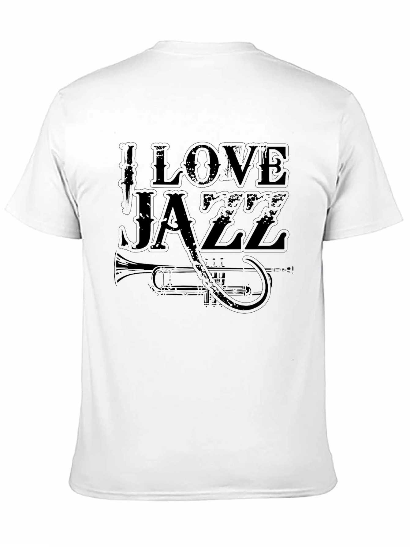 I Love Jazz Graphic T-Shirt - Black