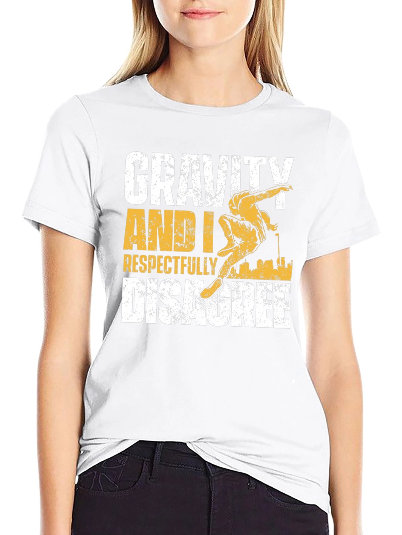 Gravity Disagree Graphic Tee - Black Cotton Shirt