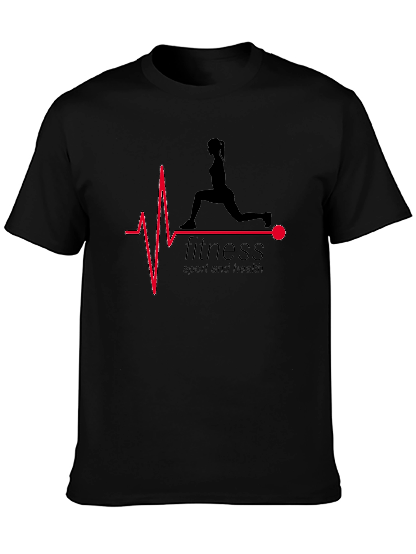 Fitness Heartbeat Graphic T-Shirt
