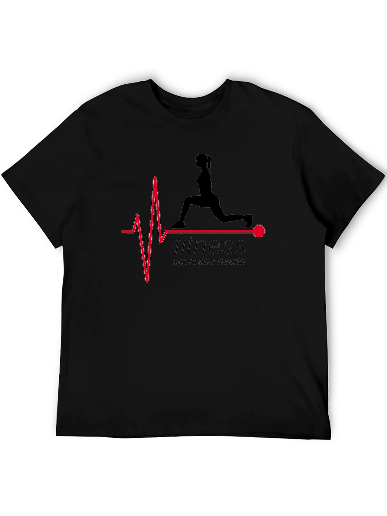 Fitness Heartbeat Graphic T-Shirt