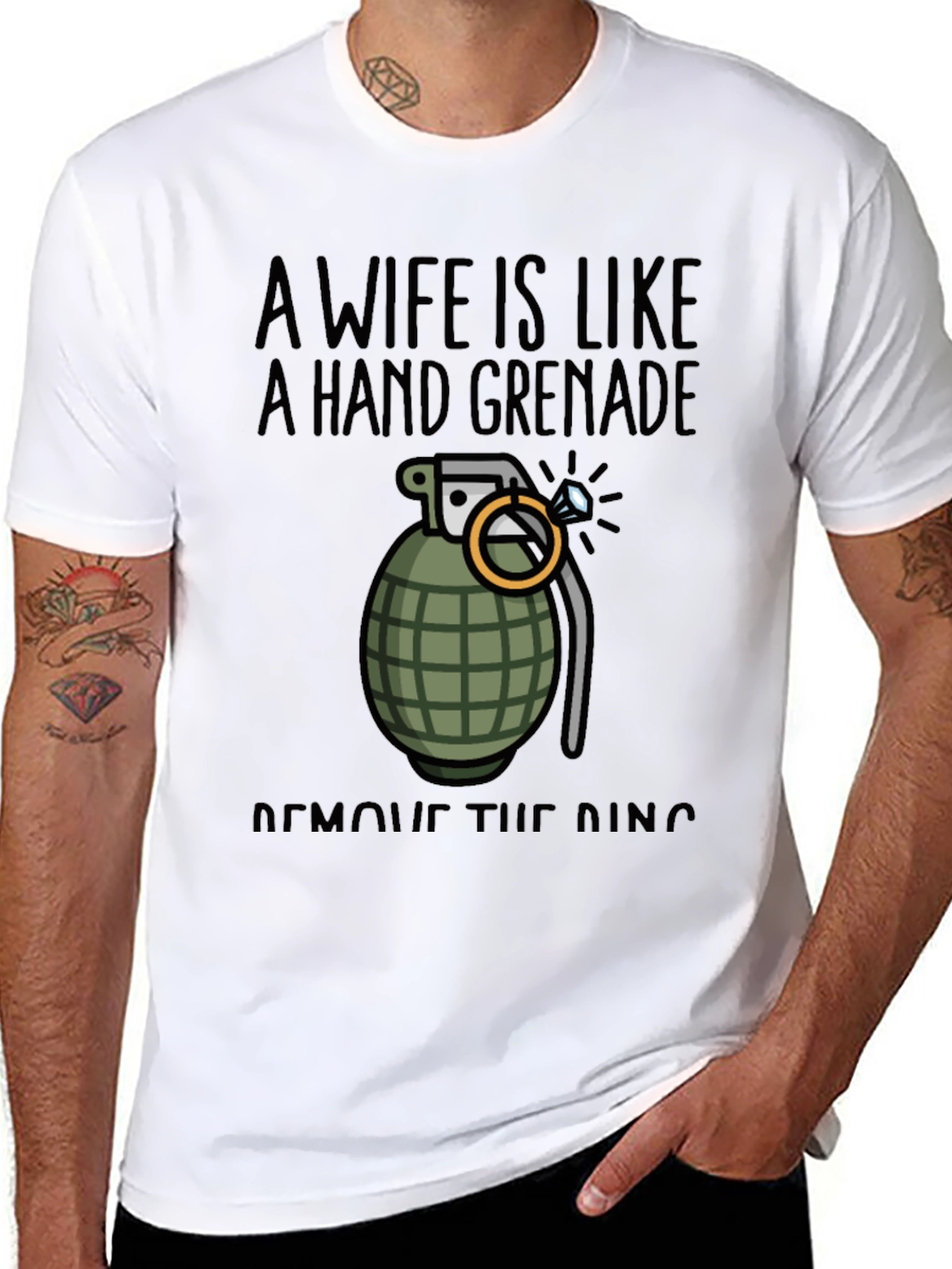 Wife Hand Grenade Graphic Tee - Funny T-Shirt