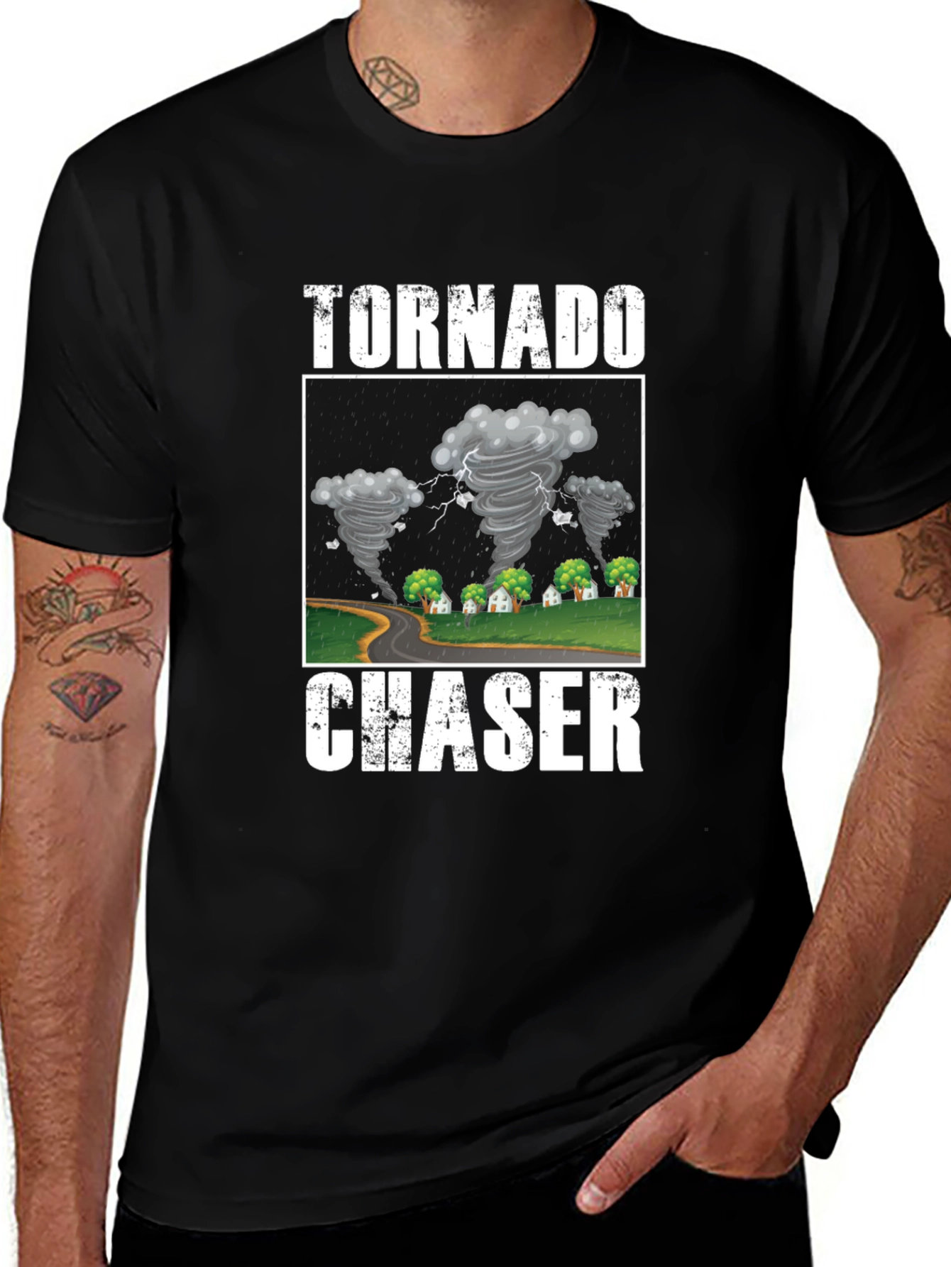 Tornado Chaser T-Shirt Storm Lover Tee