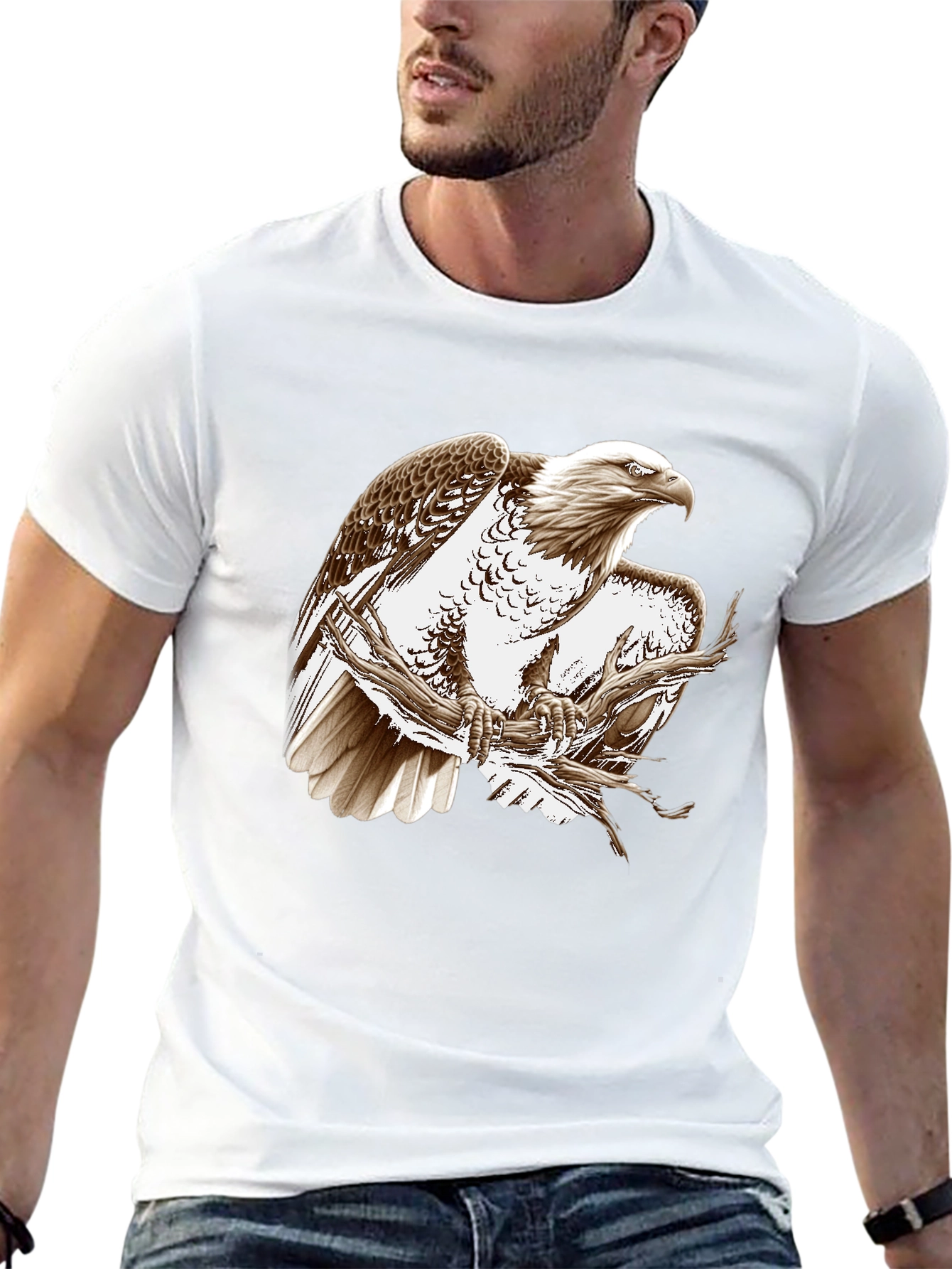Eagle Graphic Tee - Black
