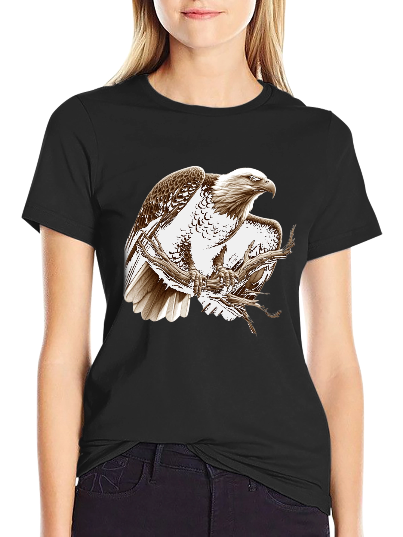 Eagle Graphic Tee - Black