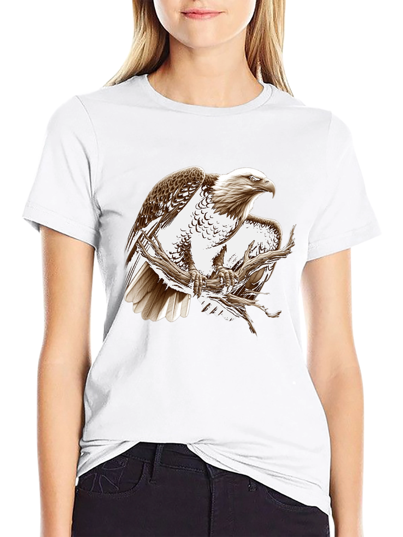 Eagle Graphic Tee - Black