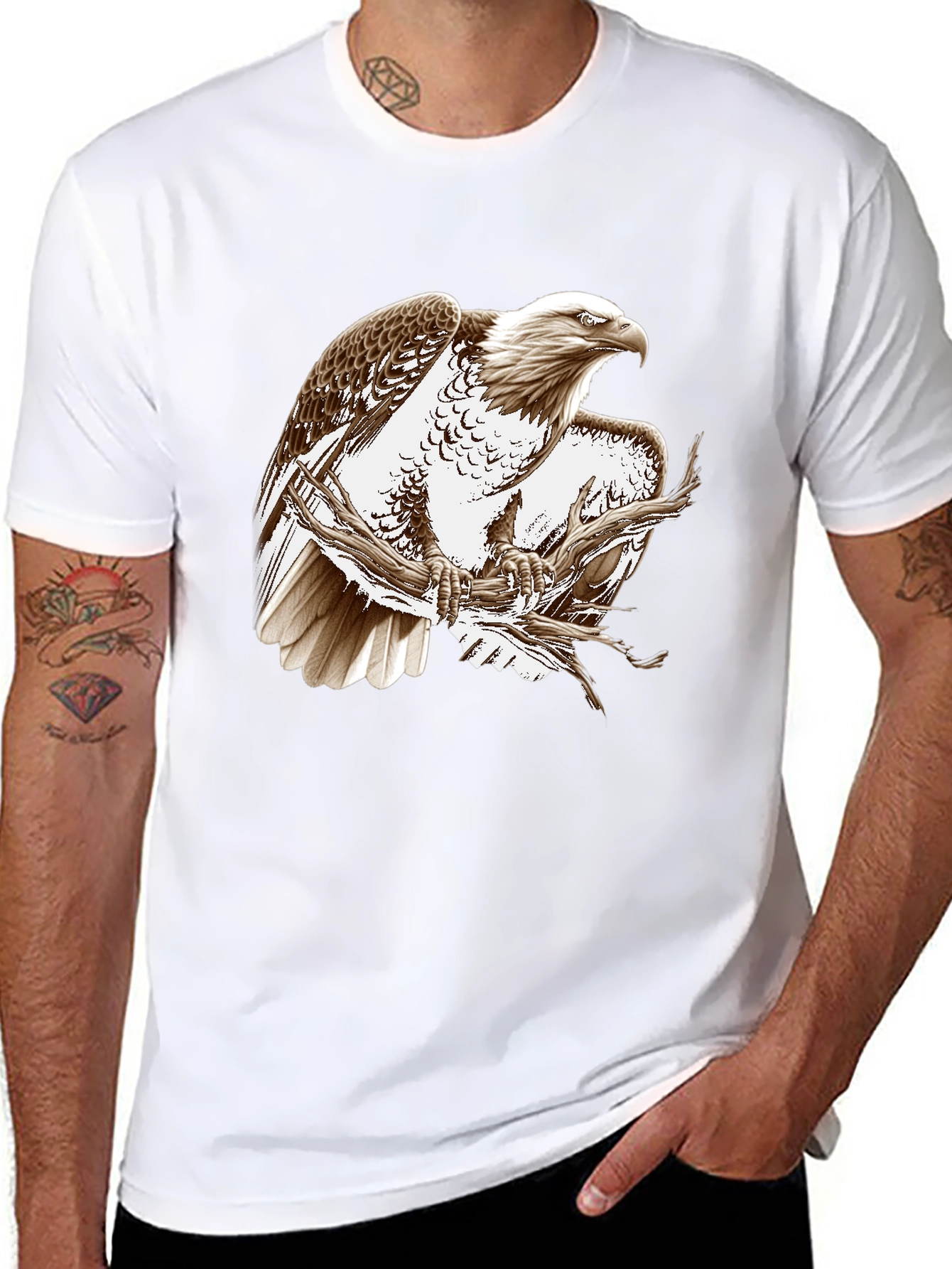 Eagle Graphic Tee - Black