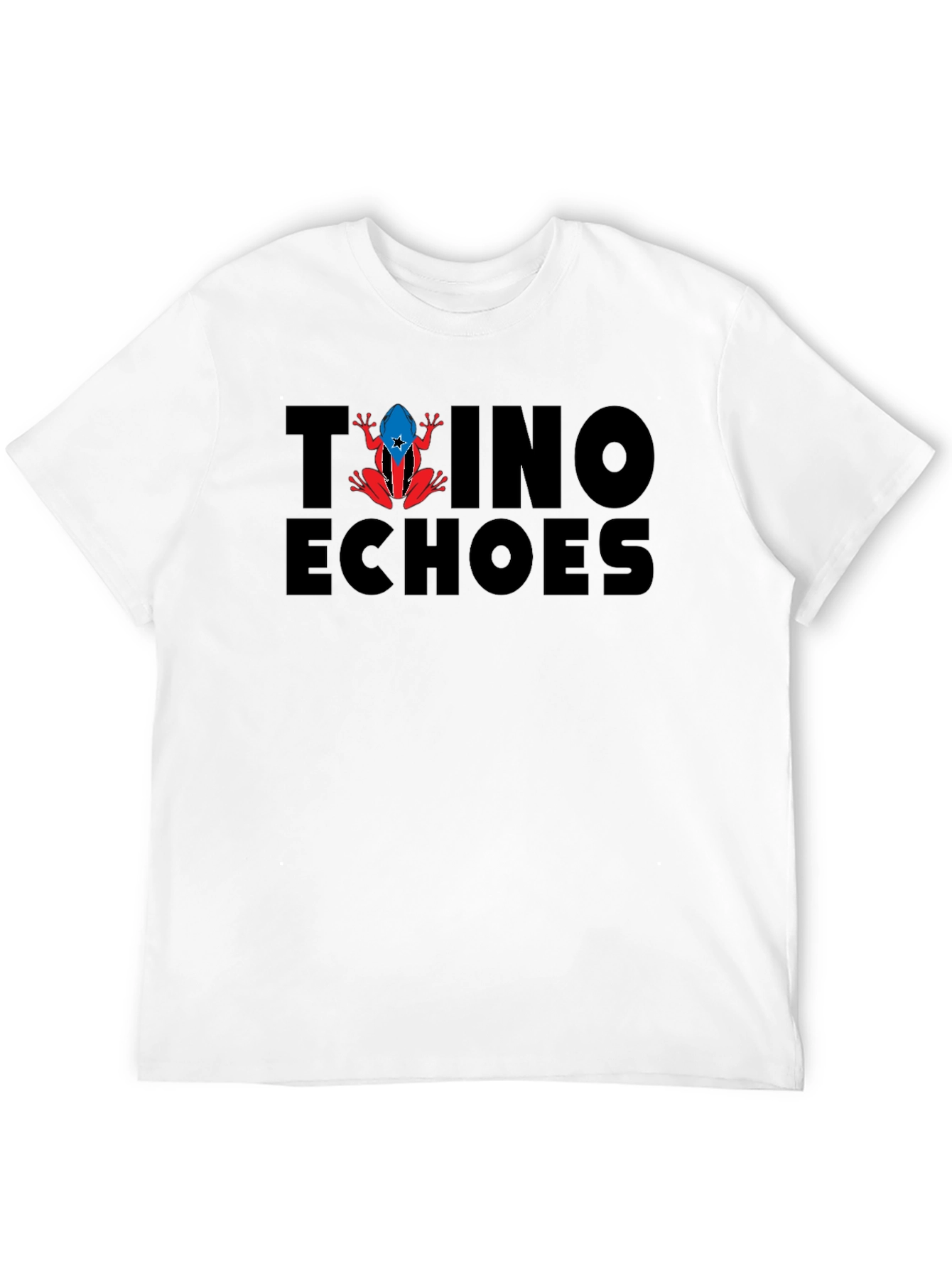 Taino Echoes Puerto Rico Frog Tee - Black