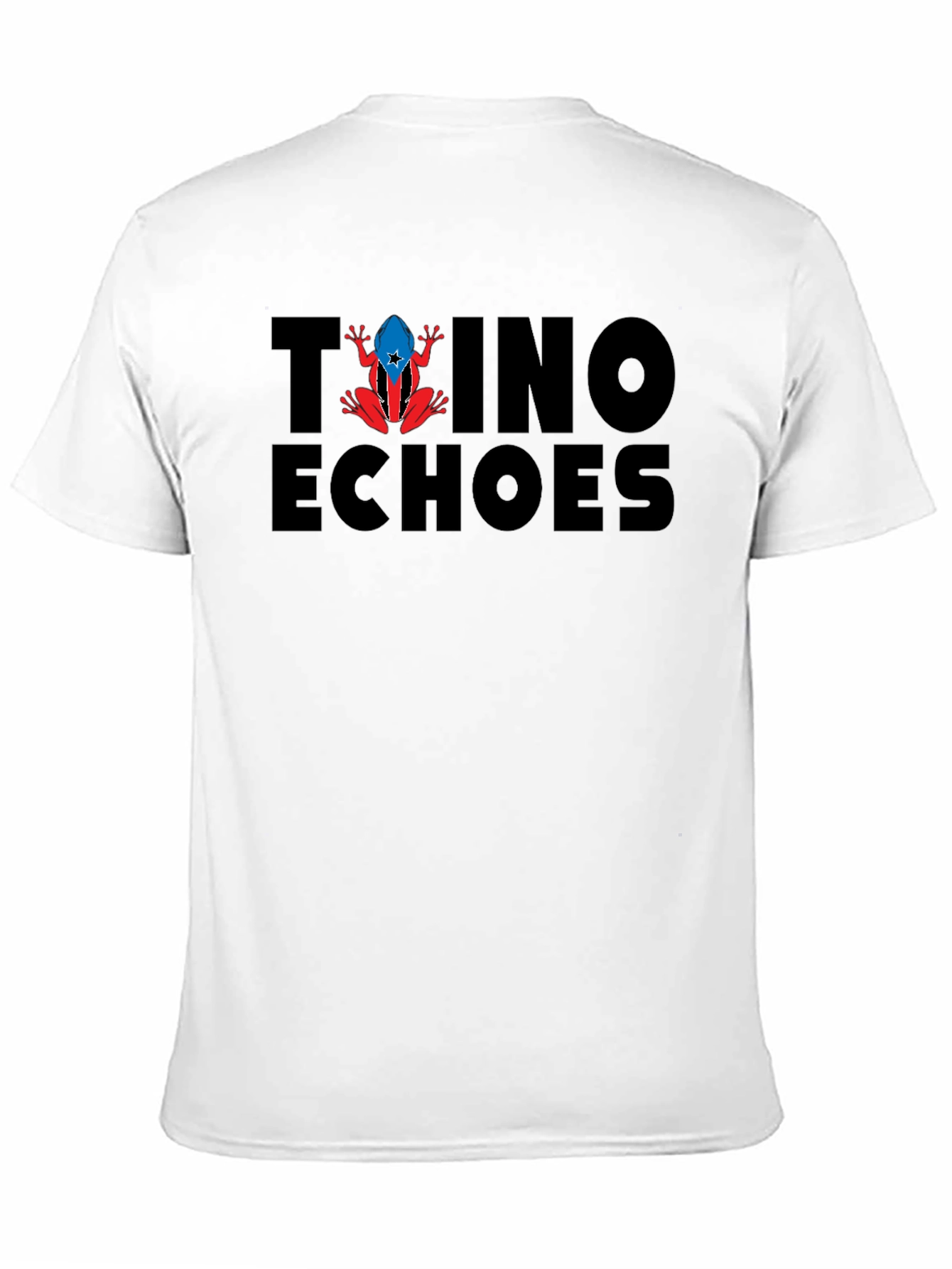 Taino Echoes Puerto Rico Frog Tee - Black
