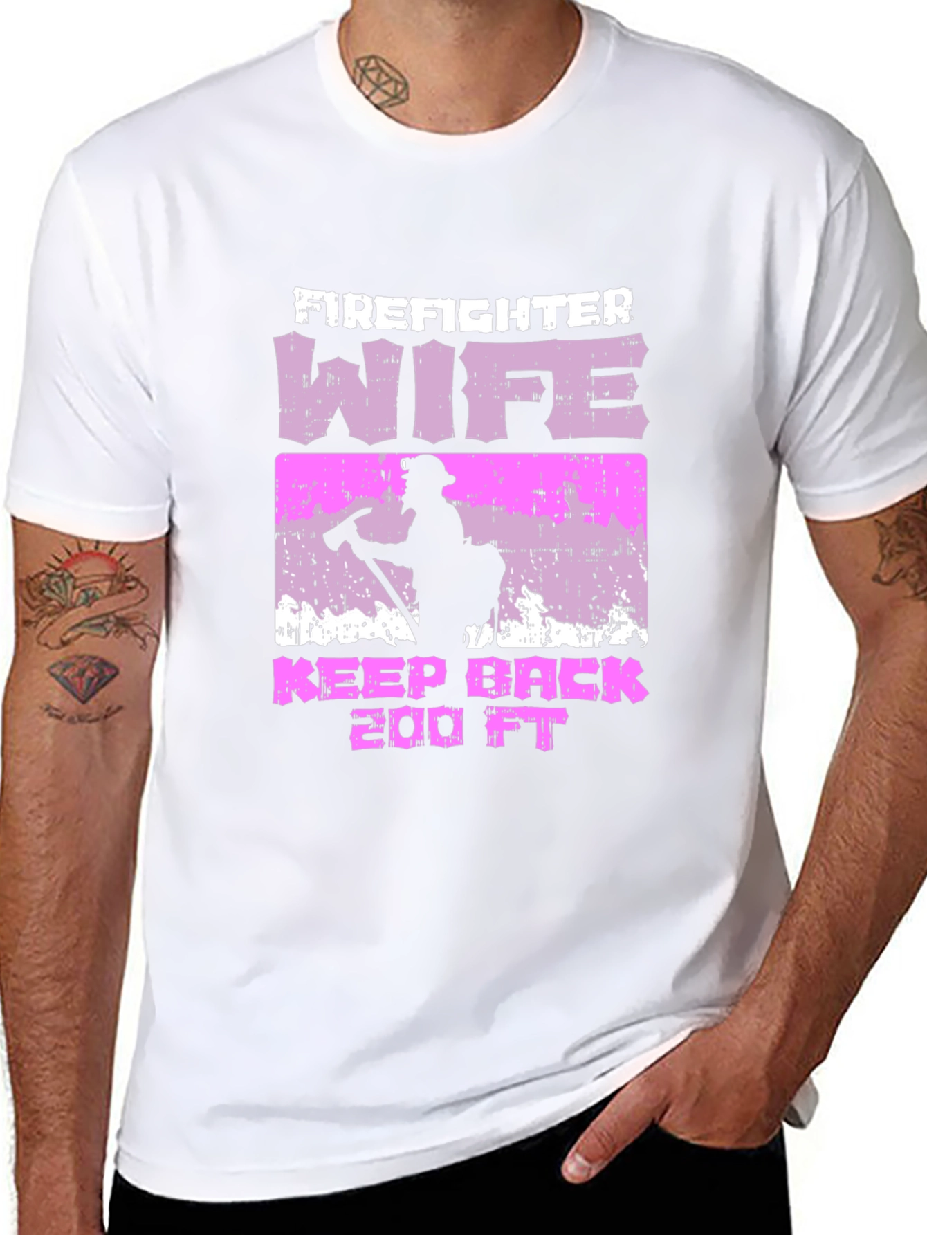 Firefighter Wife Graphic T-Shirt