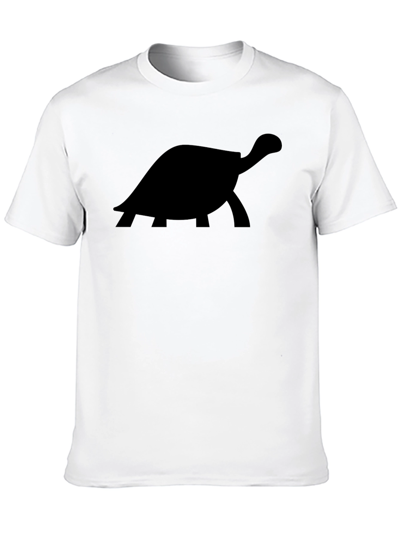 Turtle Silhouette Graphic Tee - Black