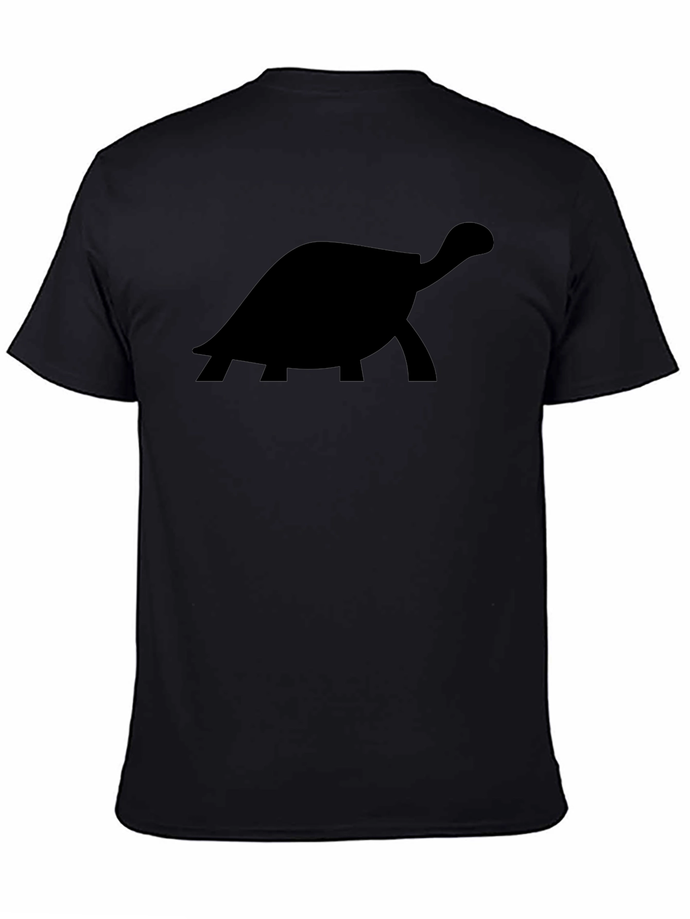 Turtle Silhouette Graphic Tee - Black