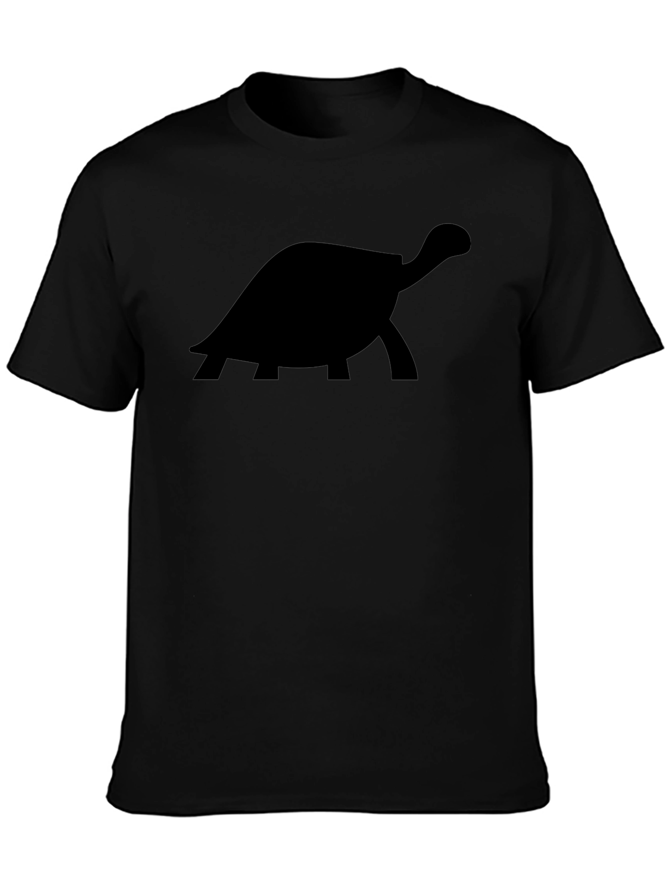 Turtle Silhouette Graphic Tee - Black
