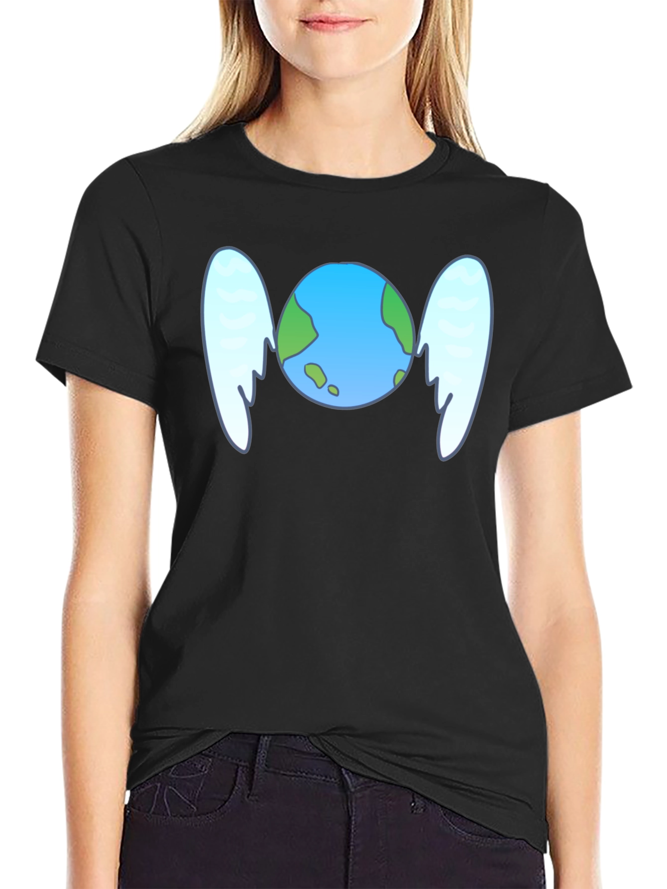 Winged Earth Graphic Tee - Save the Planet Style