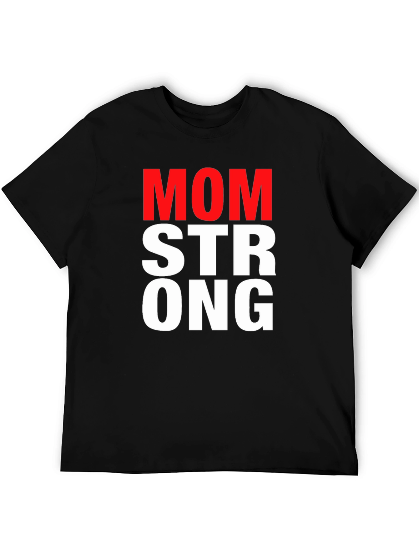 Mom Strong Graphic Tee - Black