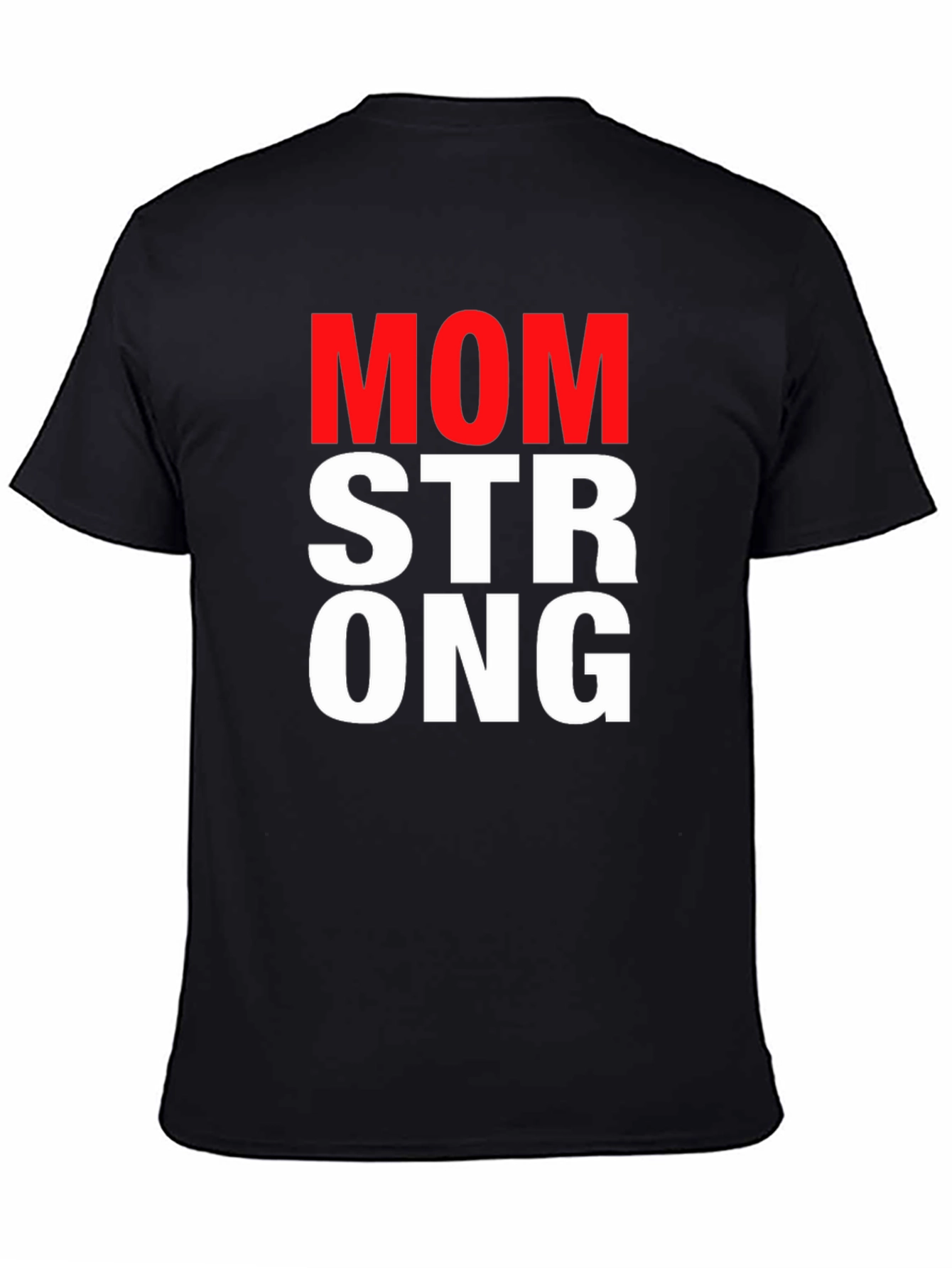 Mom Strong Graphic Tee - Black