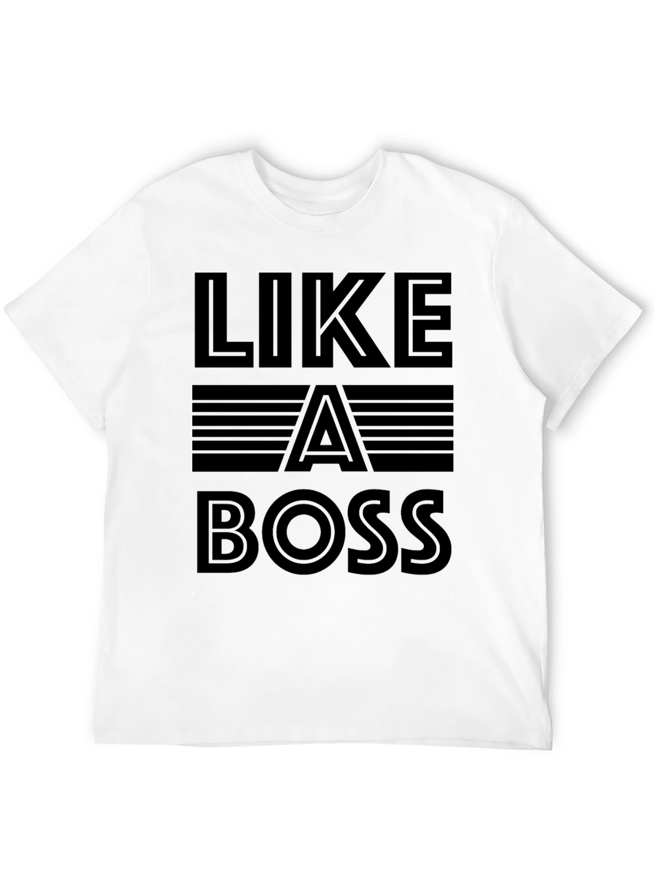Like A Boss Graphic Black T-Shirt