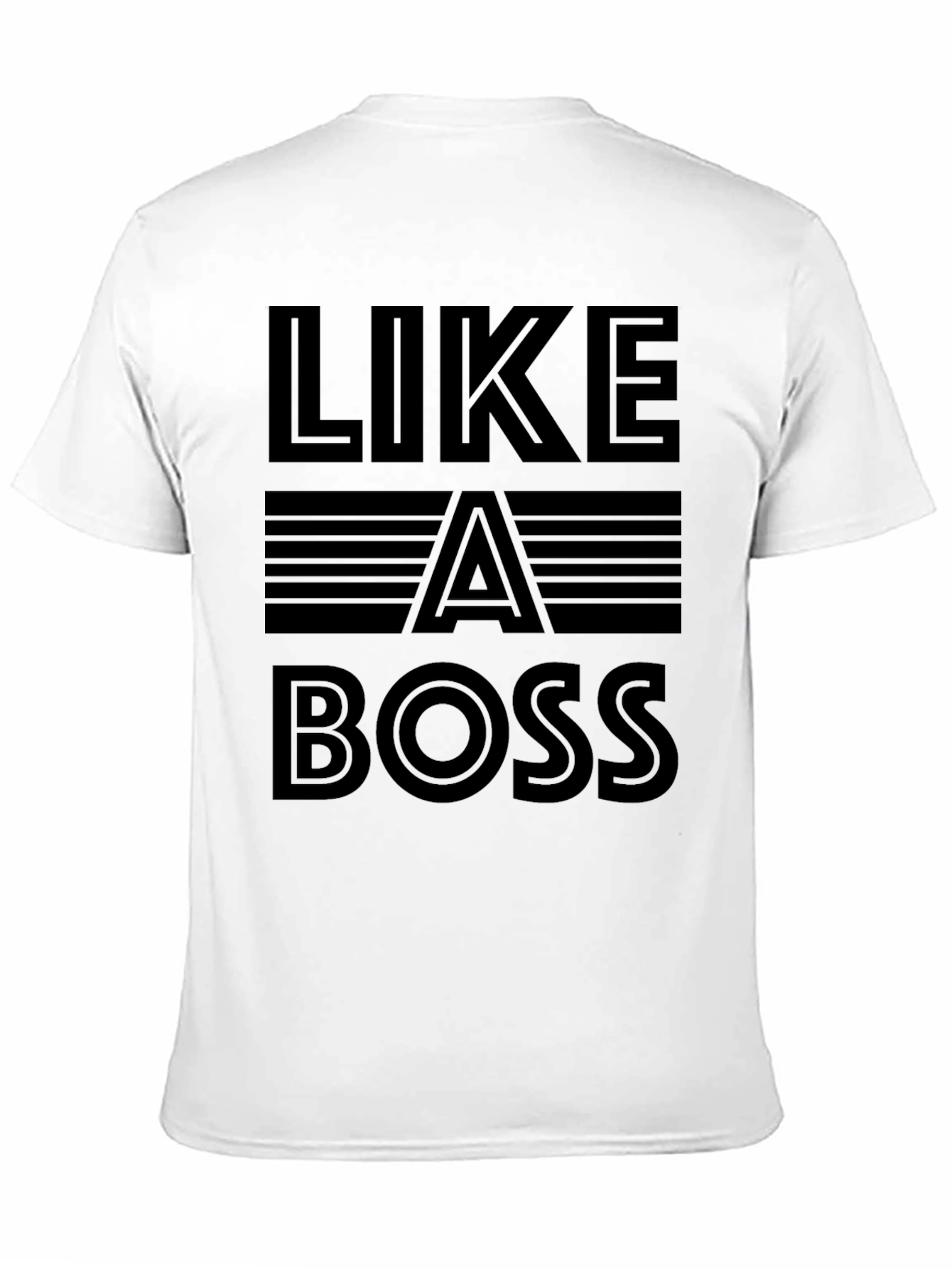 Like A Boss Graphic Black T-Shirt