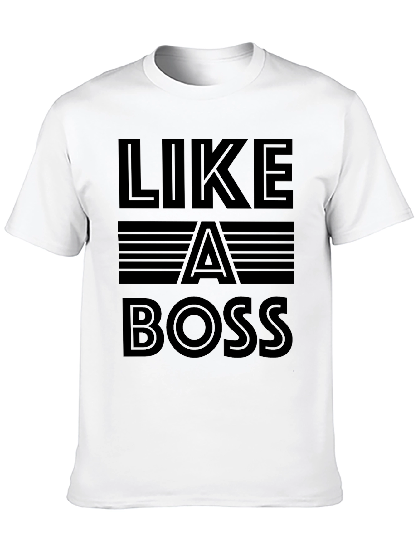 Like A Boss Graphic Black T-Shirt