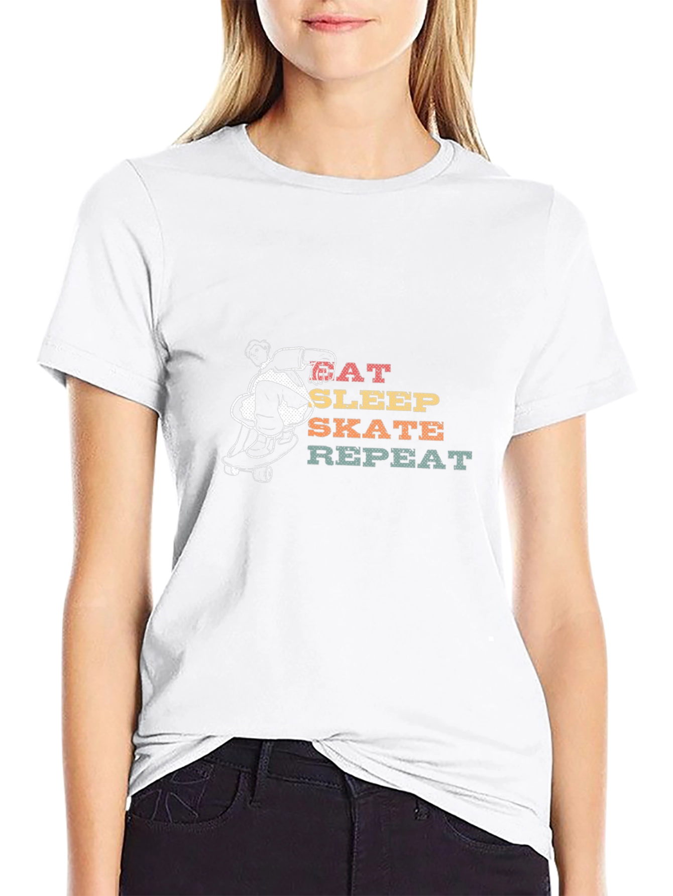 Eat Sleep Skate Repeat Graphic Tee