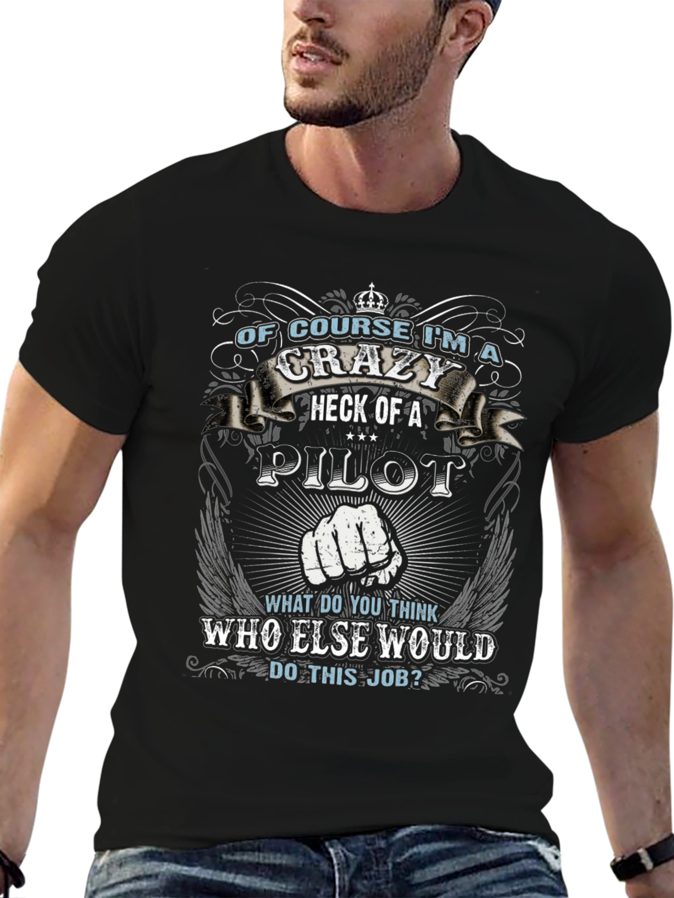 Crazy Pilot T-Shirt - Pilot Gift