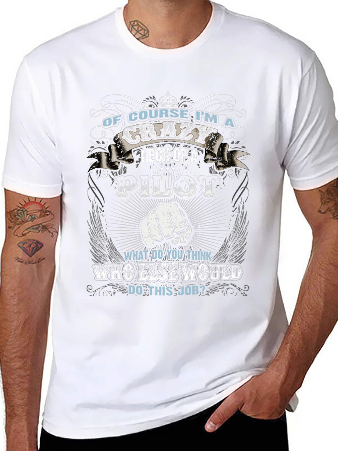 Crazy Pilot T-Shirt - Pilot Gift