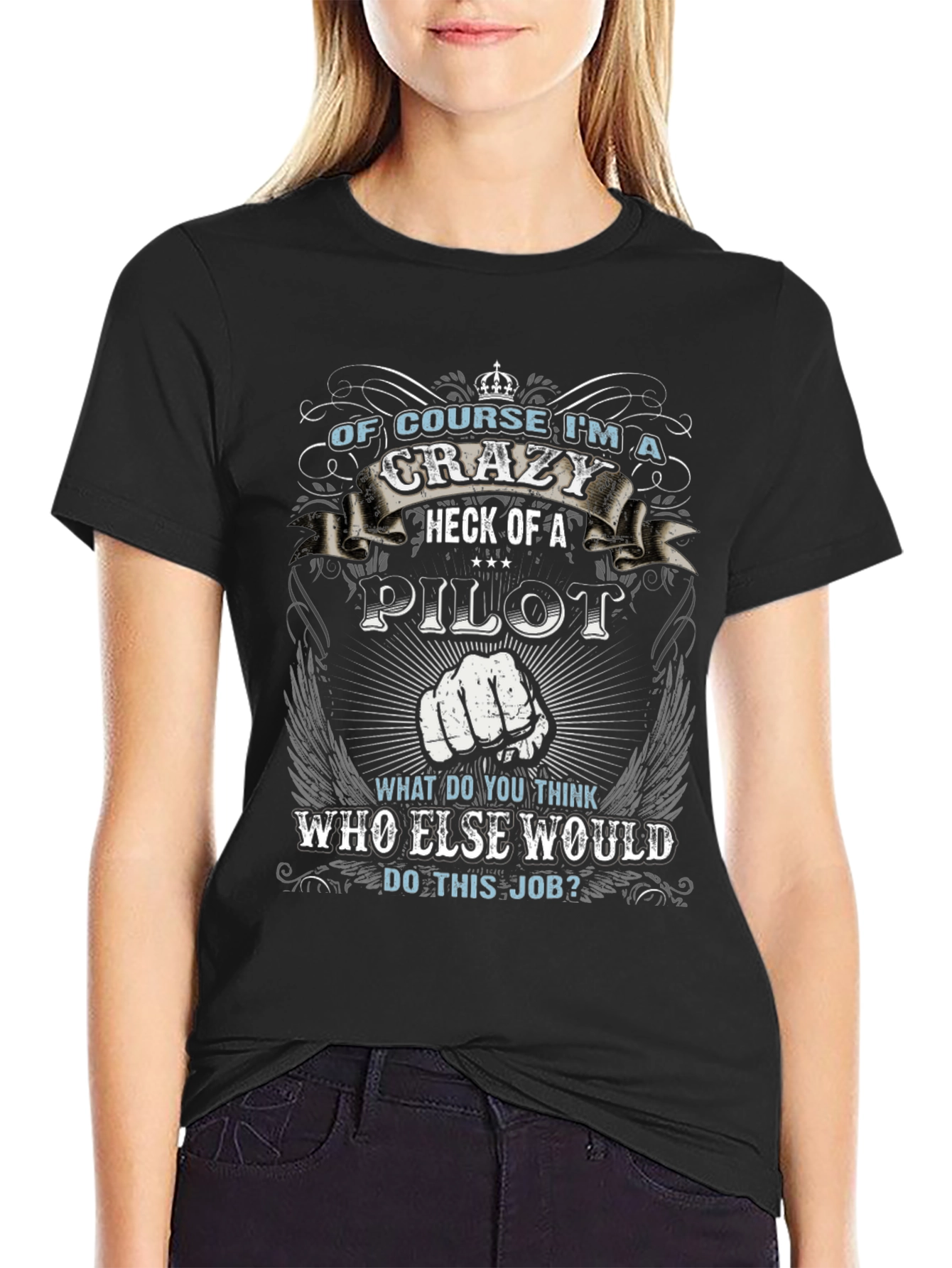 Crazy Pilot T-Shirt - Pilot Gift