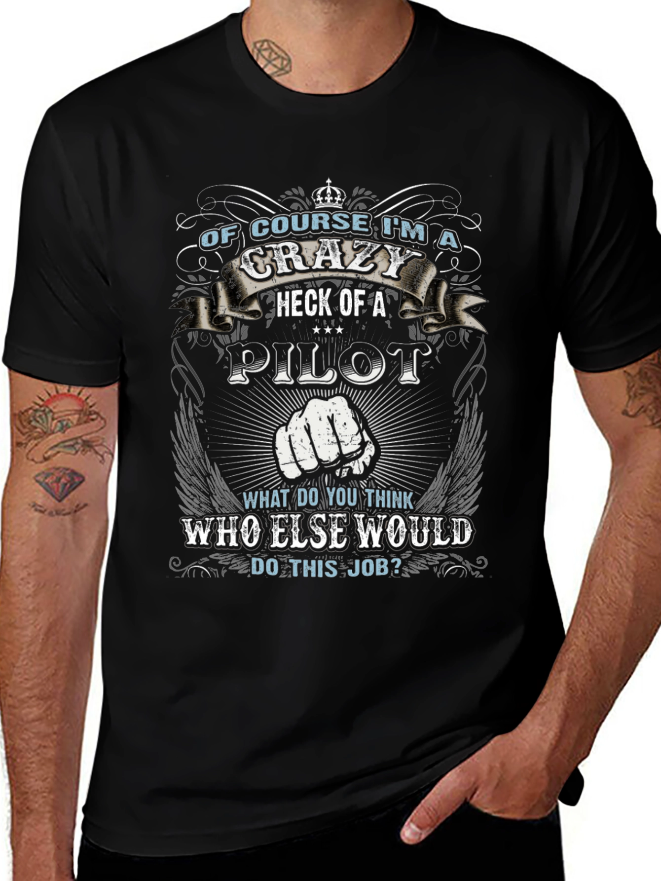 Crazy Pilot T-Shirt - Pilot Gift