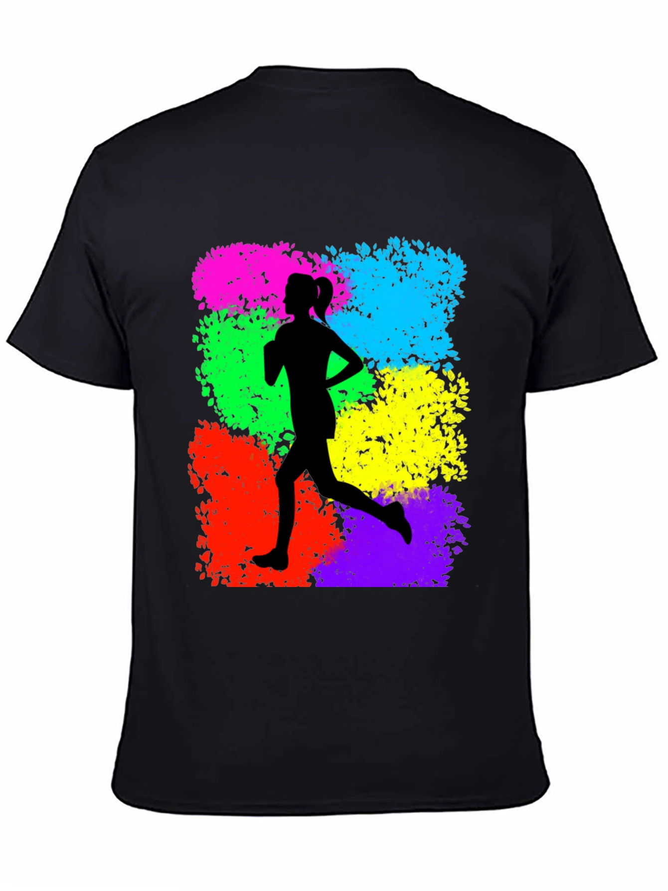 Runner Silhouette Graphic Print T-Shirt