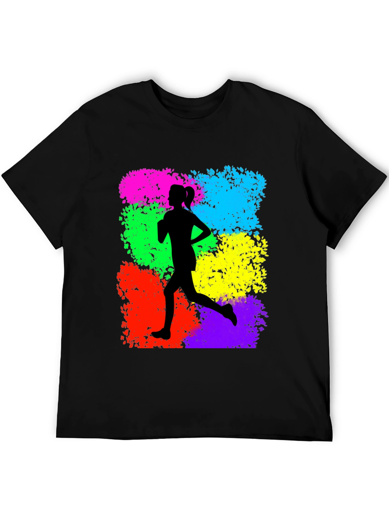 Runner Silhouette Graphic Print T-Shirt