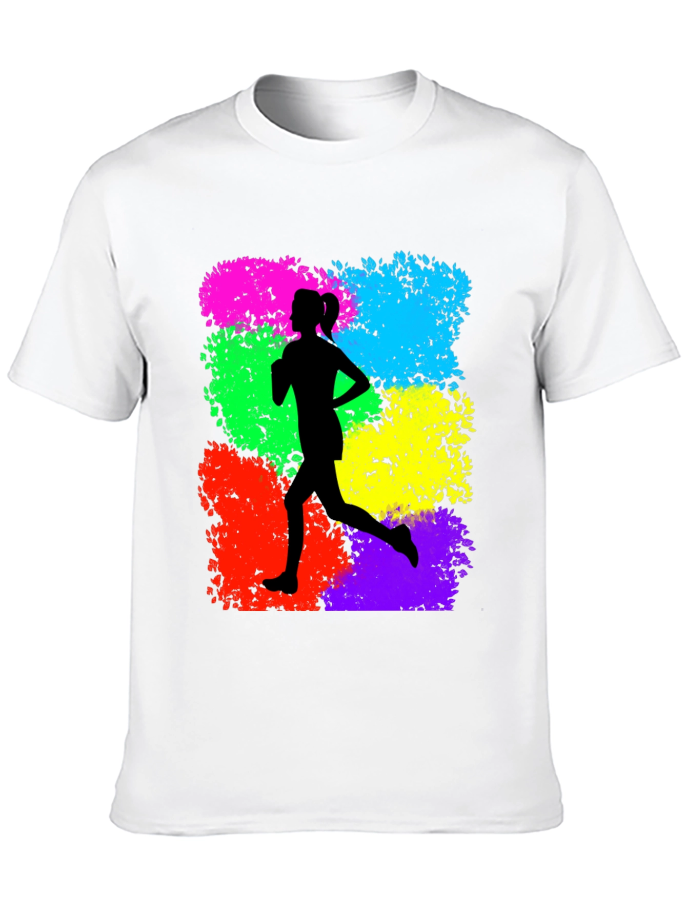 Runner Silhouette Graphic Print T-Shirt