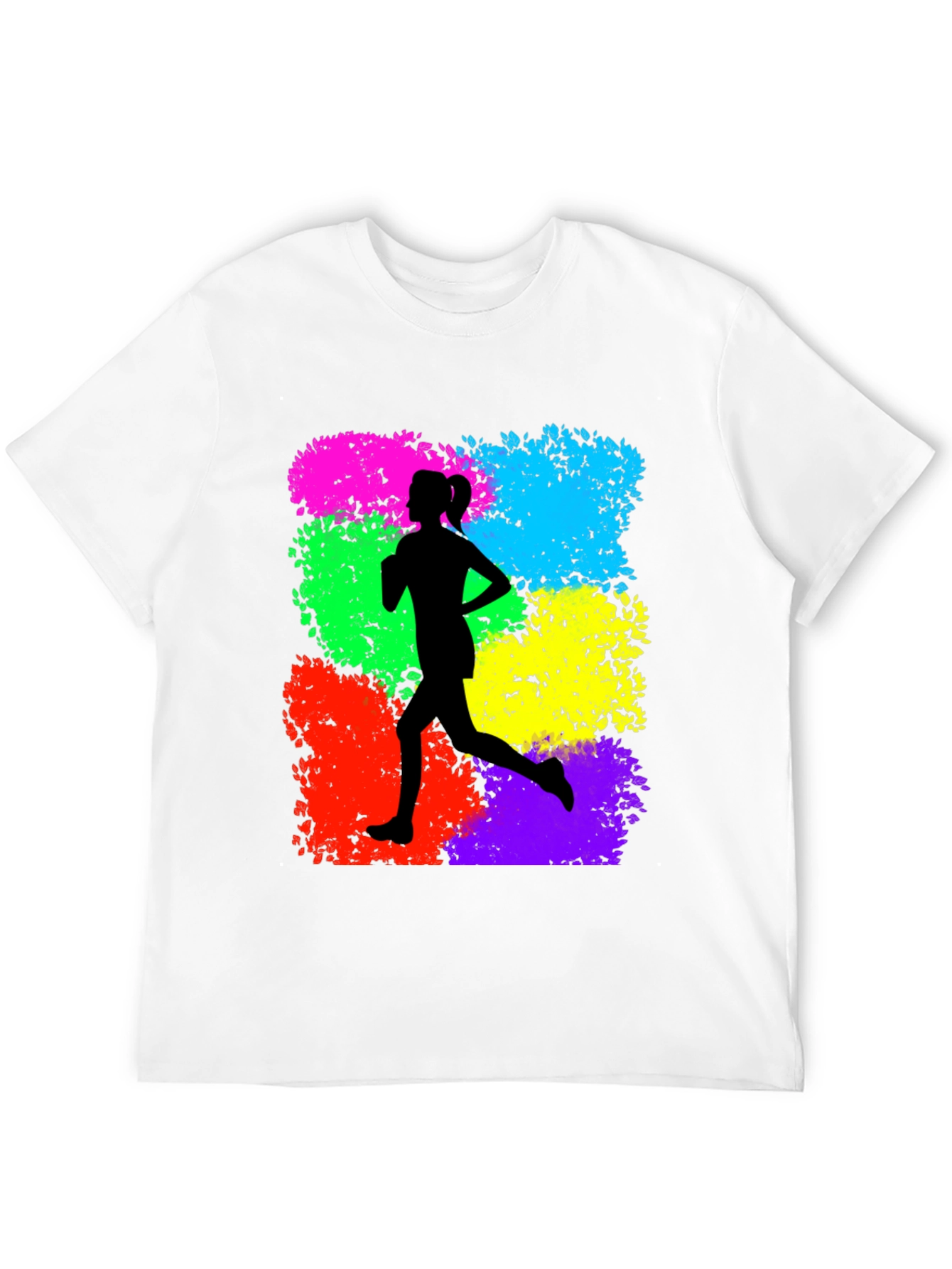 Runner Silhouette Graphic Print T-Shirt