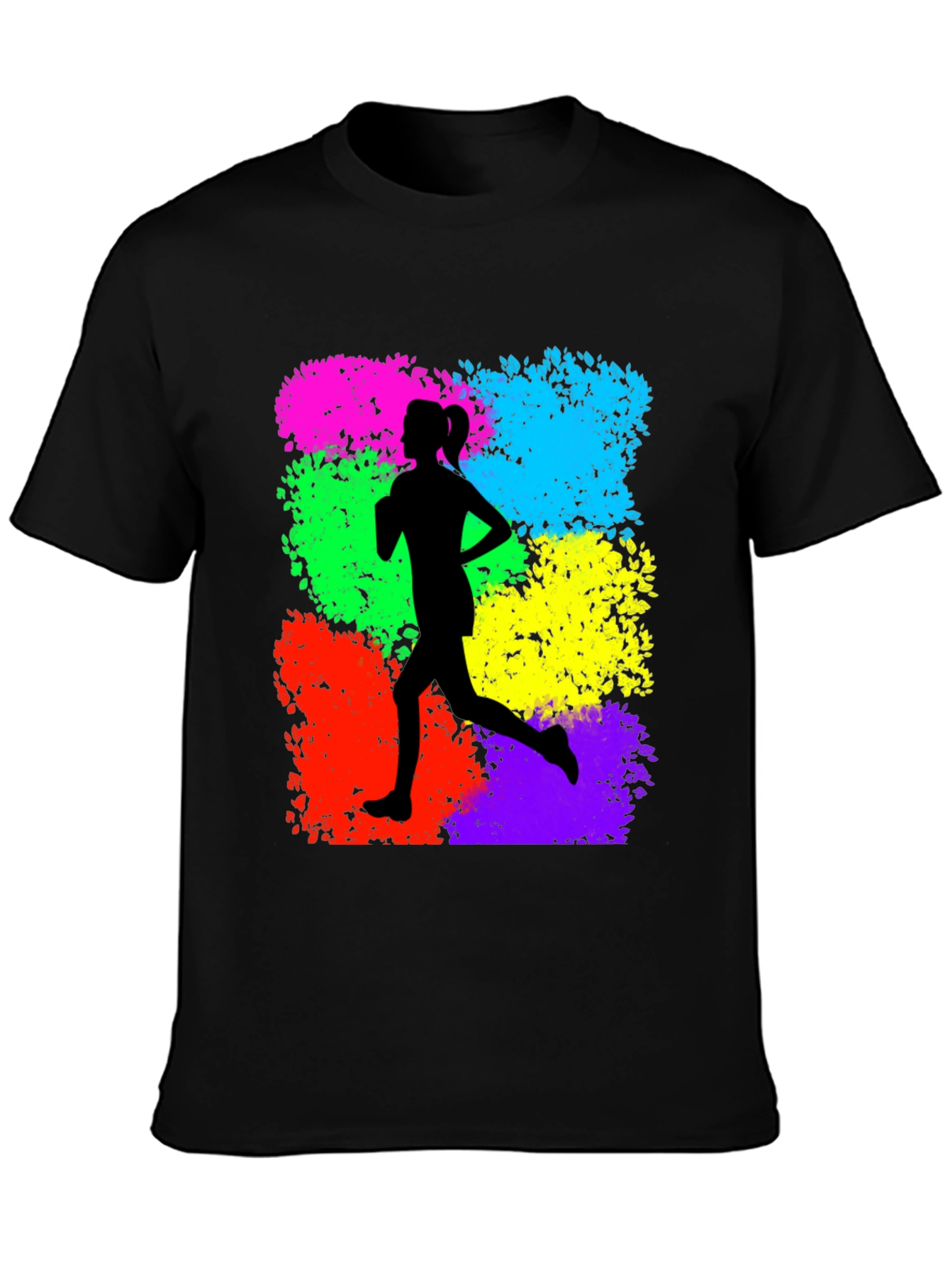 Runner Silhouette Graphic Print T-Shirt