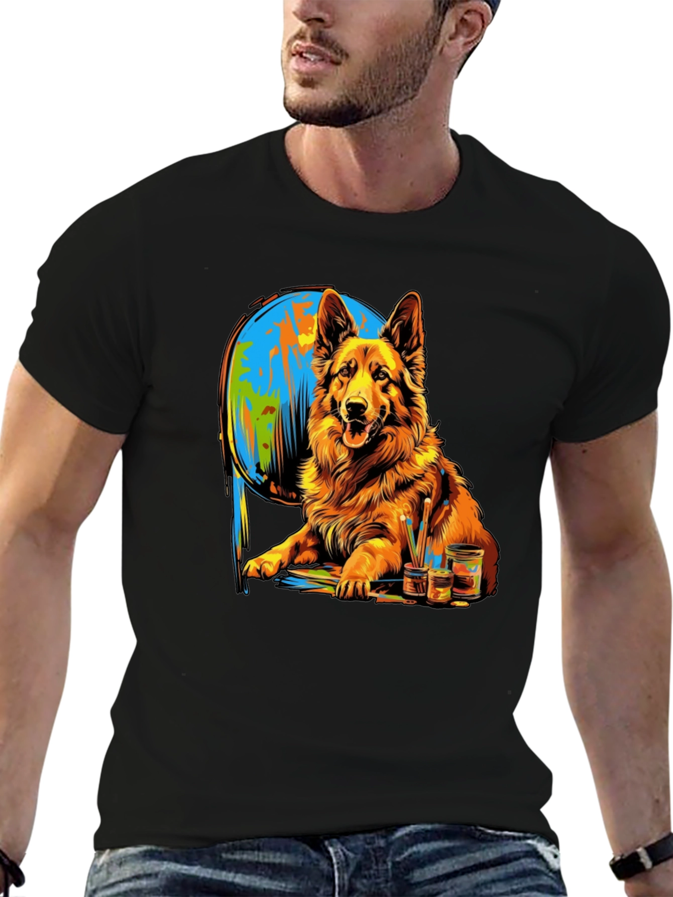 Dog Painting T-Shirt