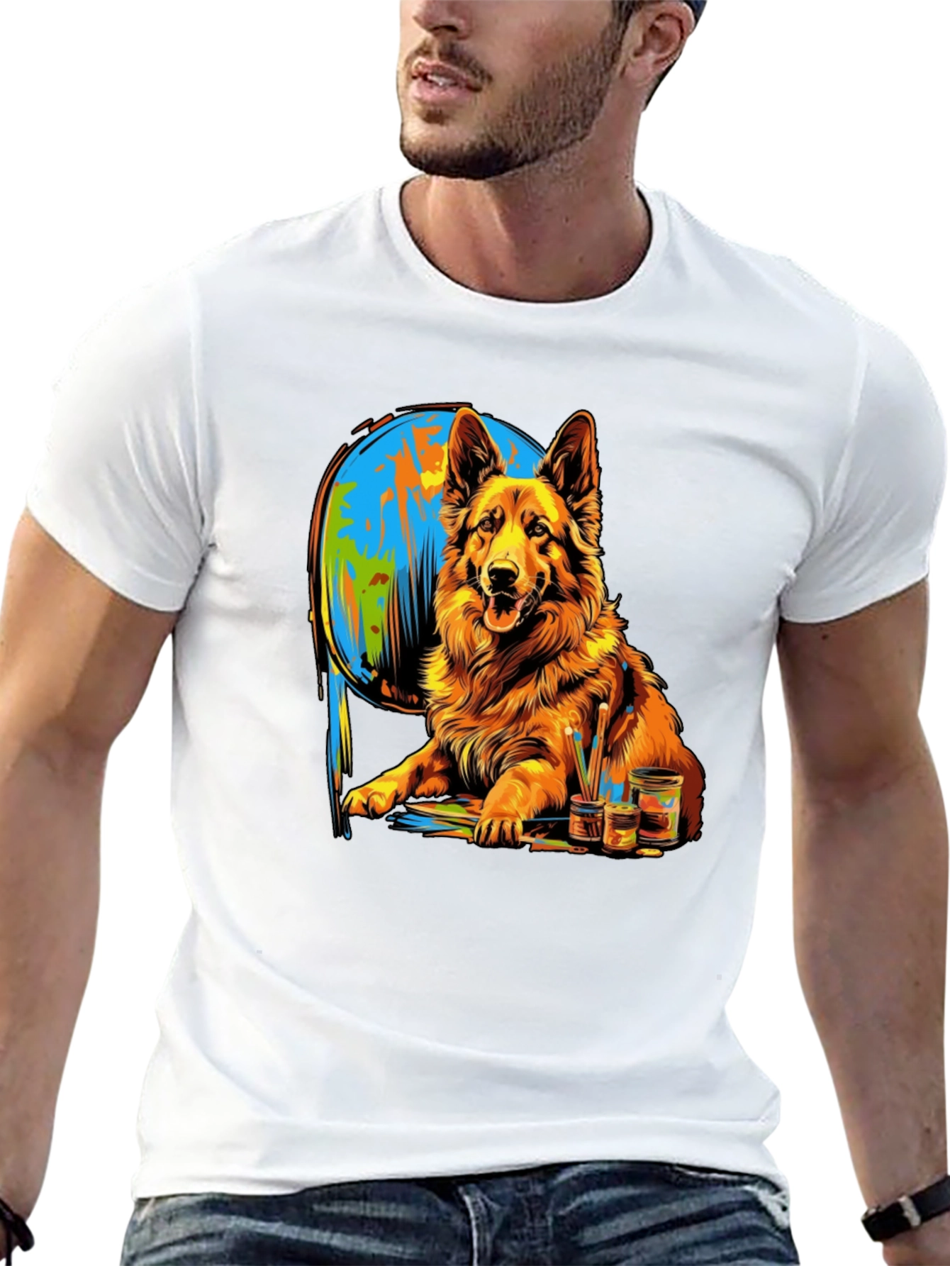 Dog Painting T-Shirt