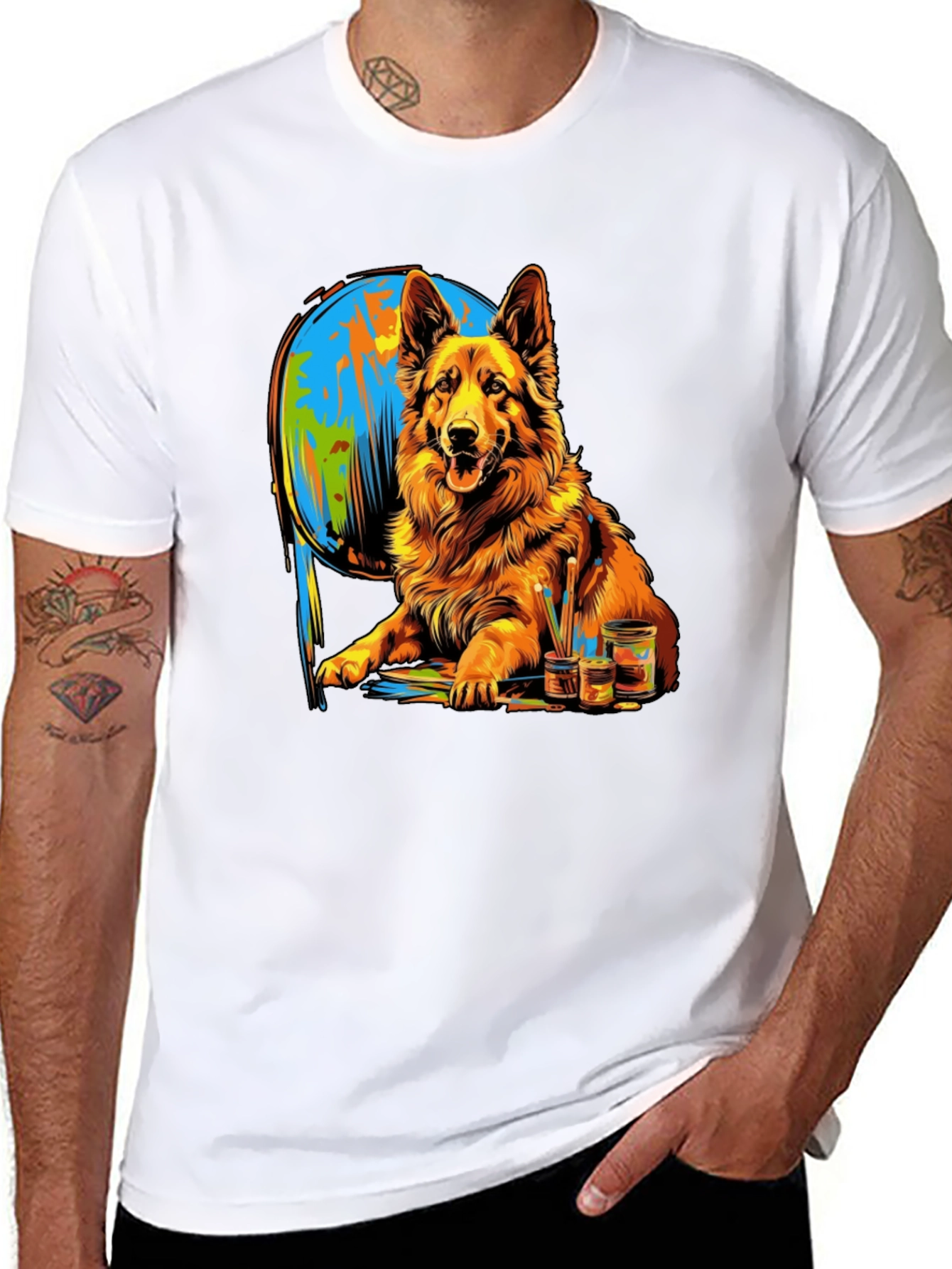 Dog Painting T-Shirt